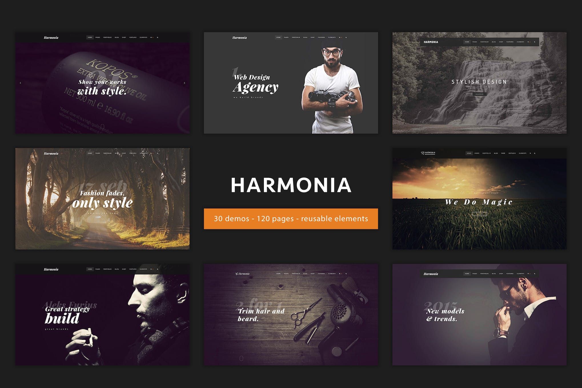 Harmonia – Multipurpose One/Multi-Page Template