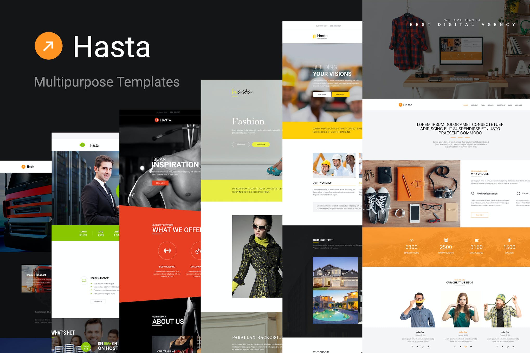 Hasta – Responsive Multipurpose HTML5 Template