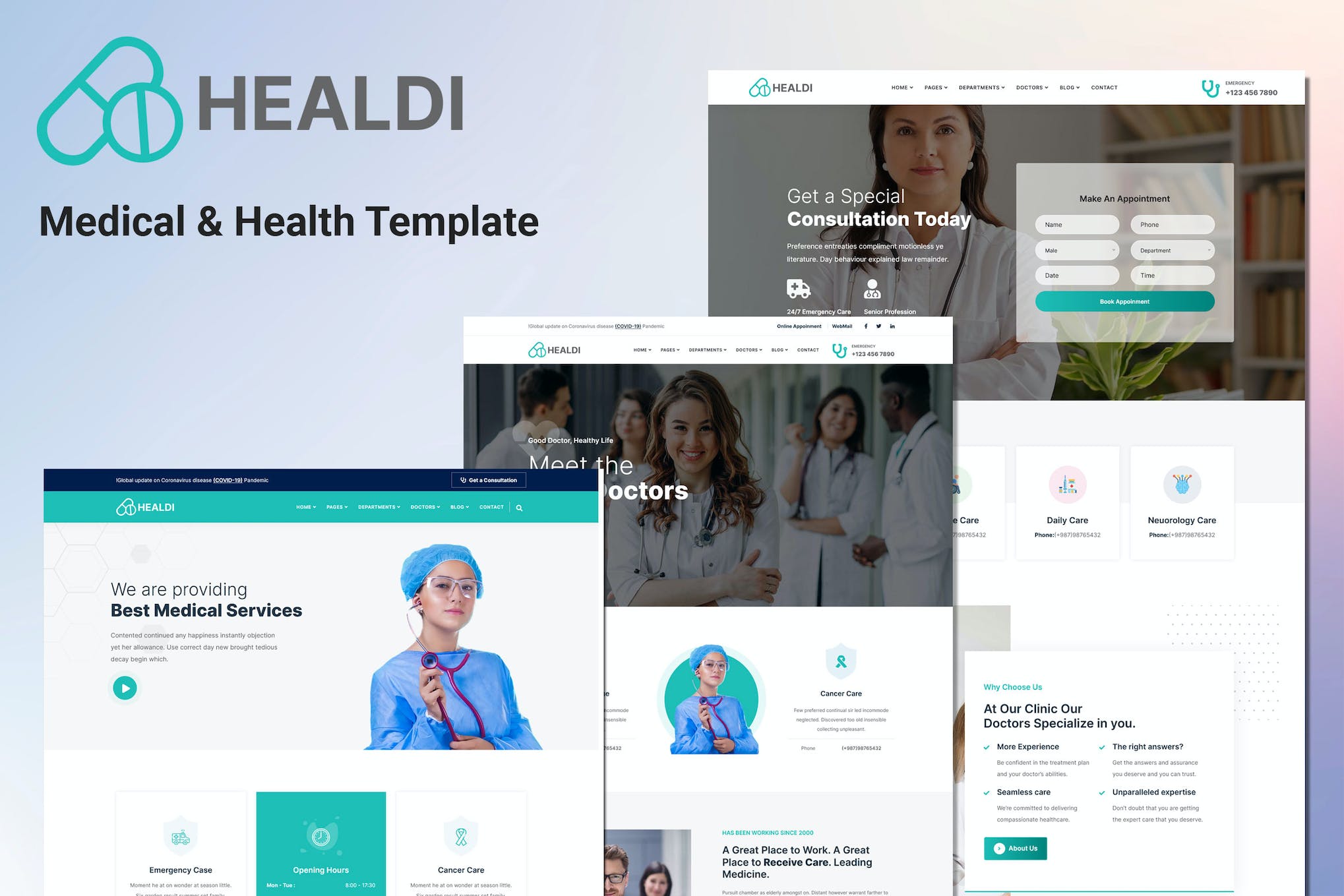 Healdi – Medical & Health Template