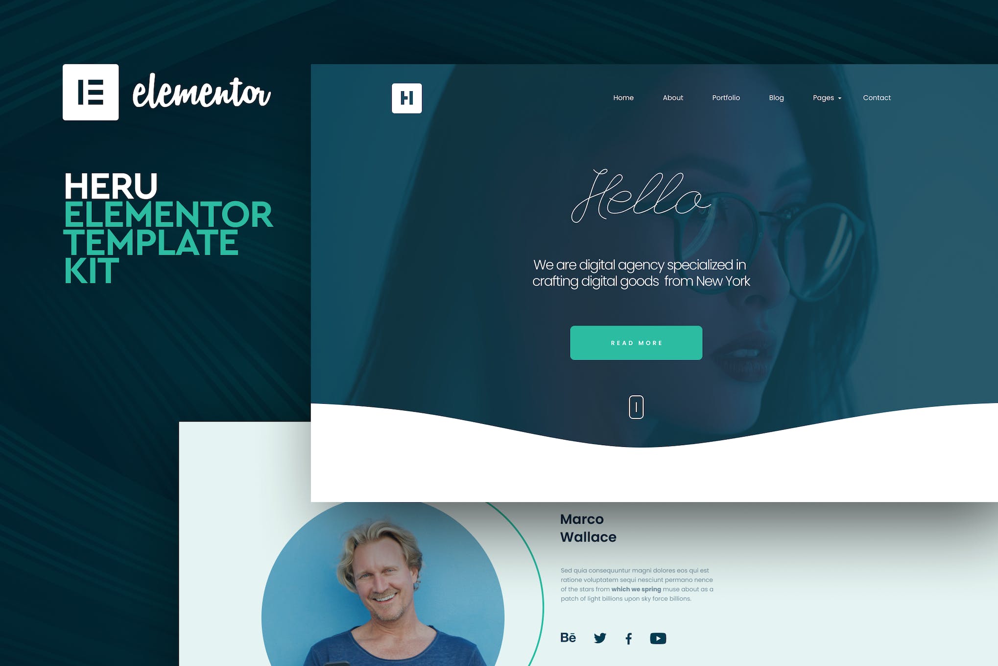 Heru – Creative Elementor Template Kit