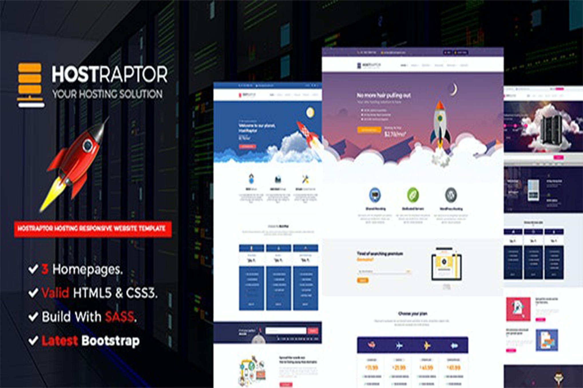 Host Raptor – Hosting Domain Template