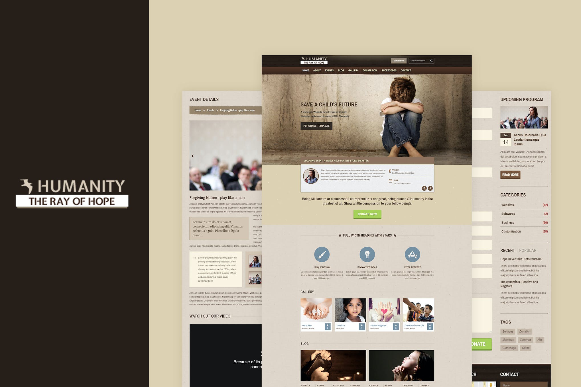 Humanity | NGO & Charity Responsive HTML Template