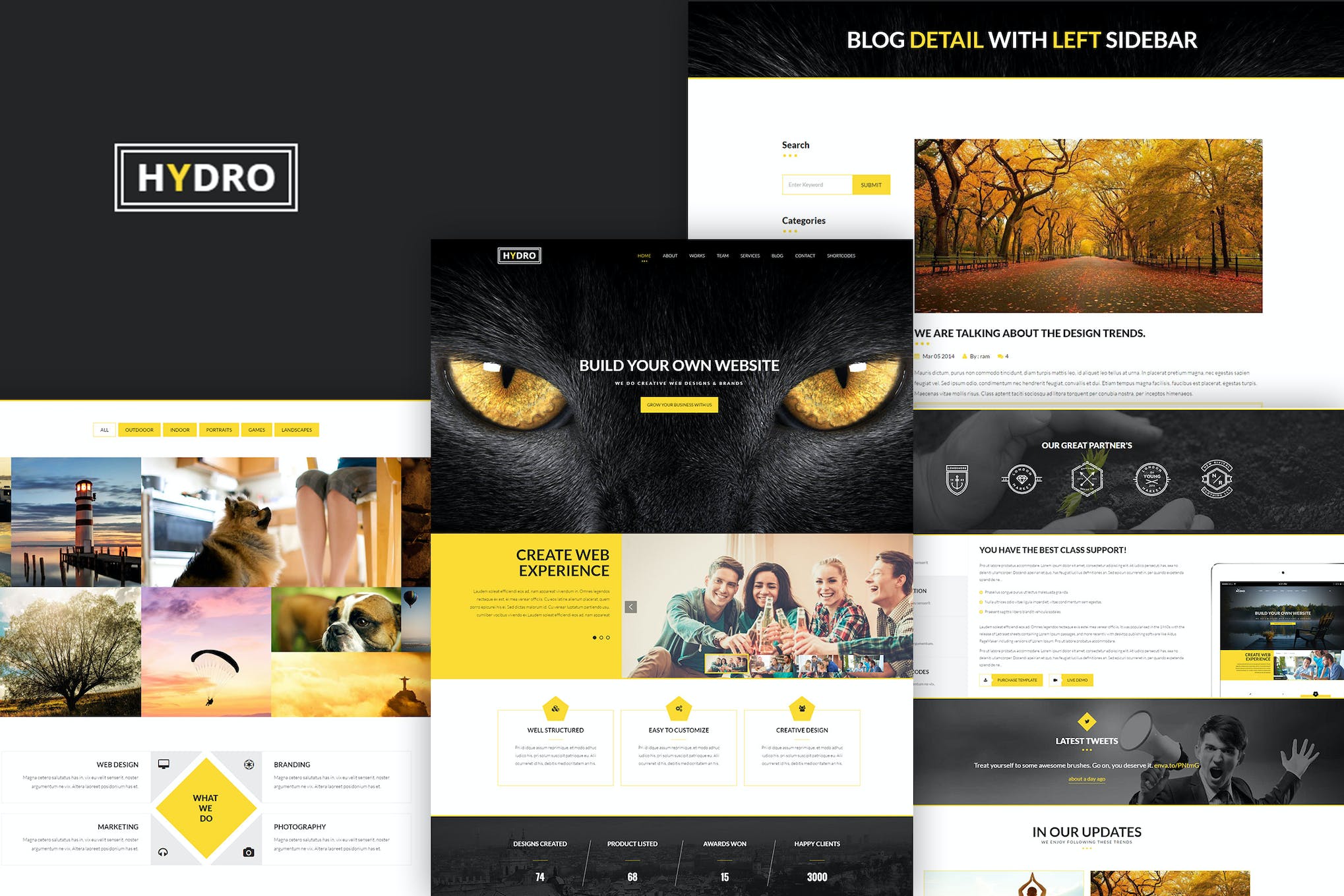 HYDRO – Multipurpose one page HTML5 Template