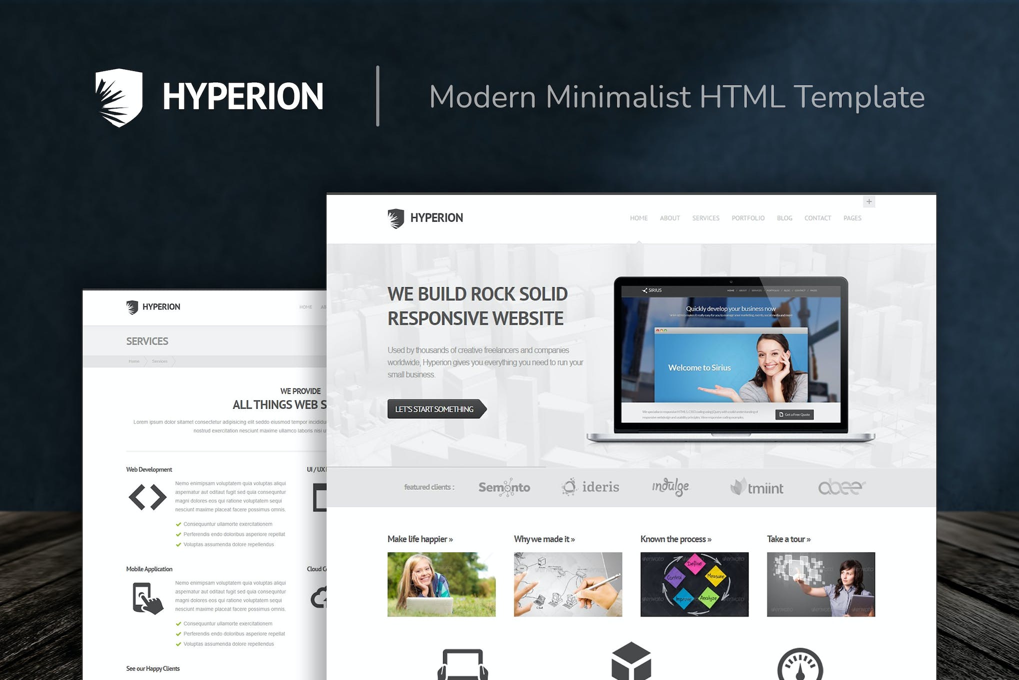 Hyperion – Modern Minimalist HTML Template