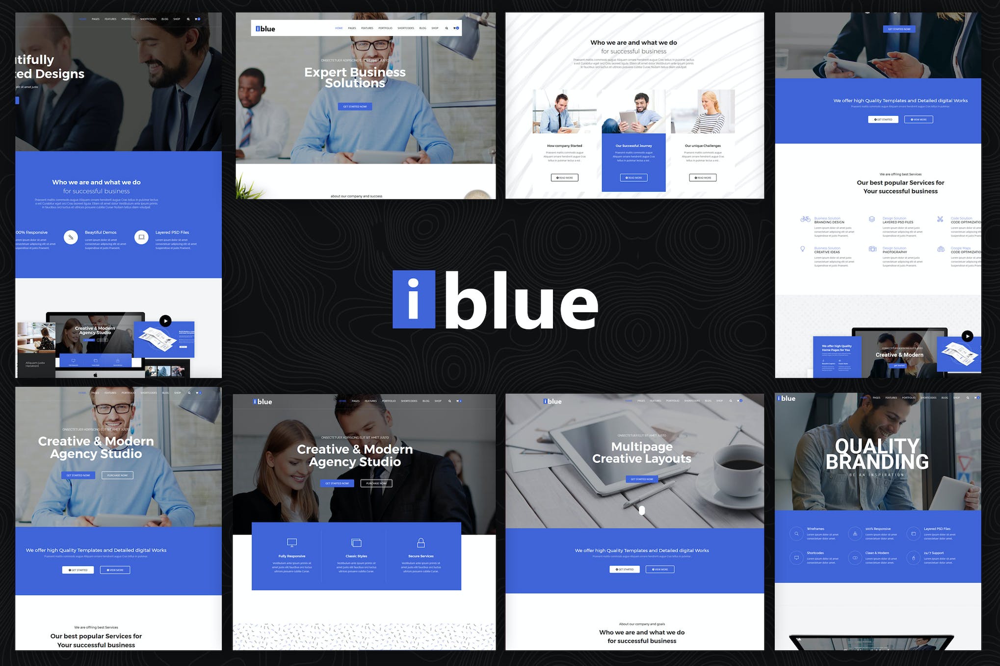 iblue – Responsive Multipurpose HTML5 Template