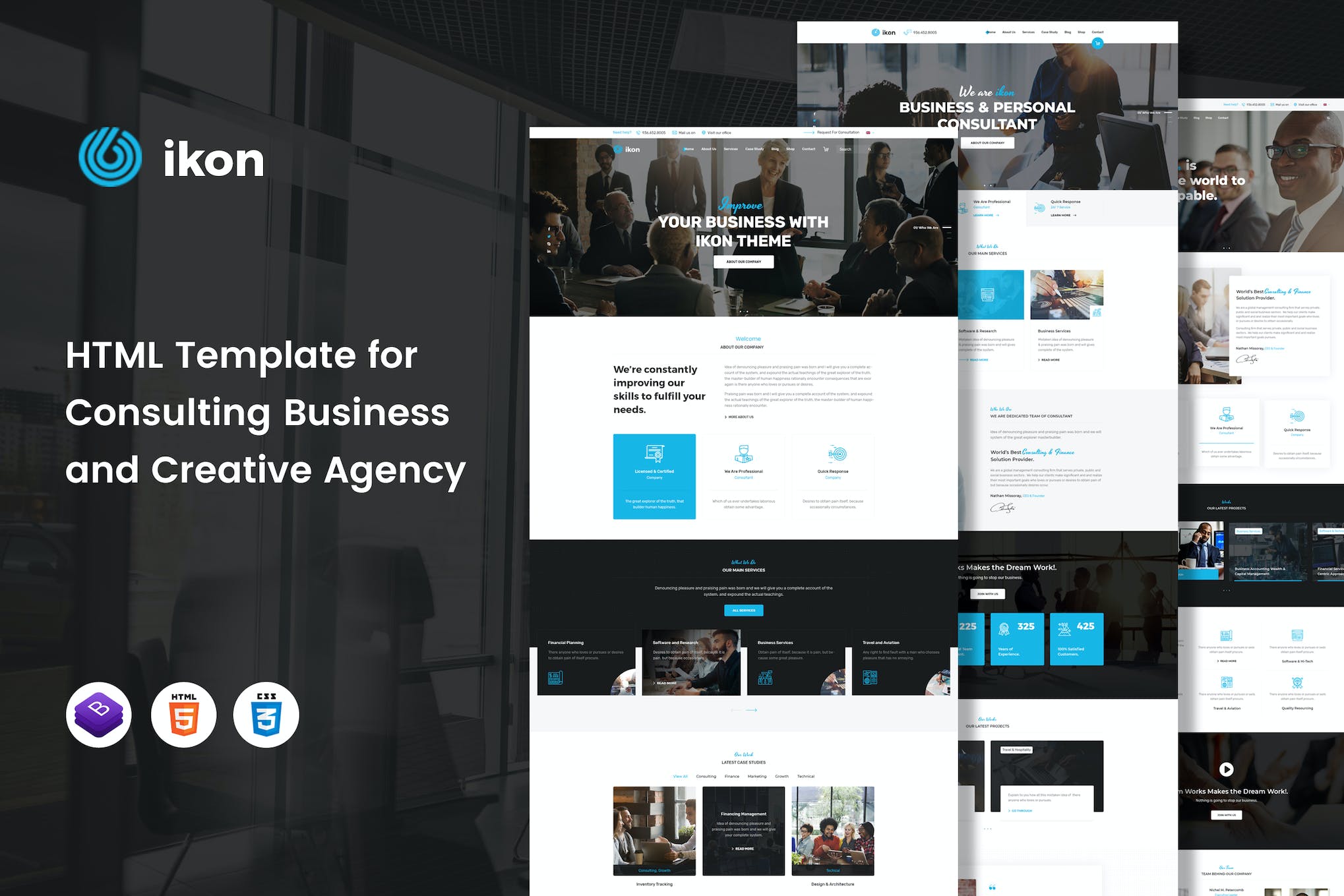 ikon – Consulting Business HTML Template