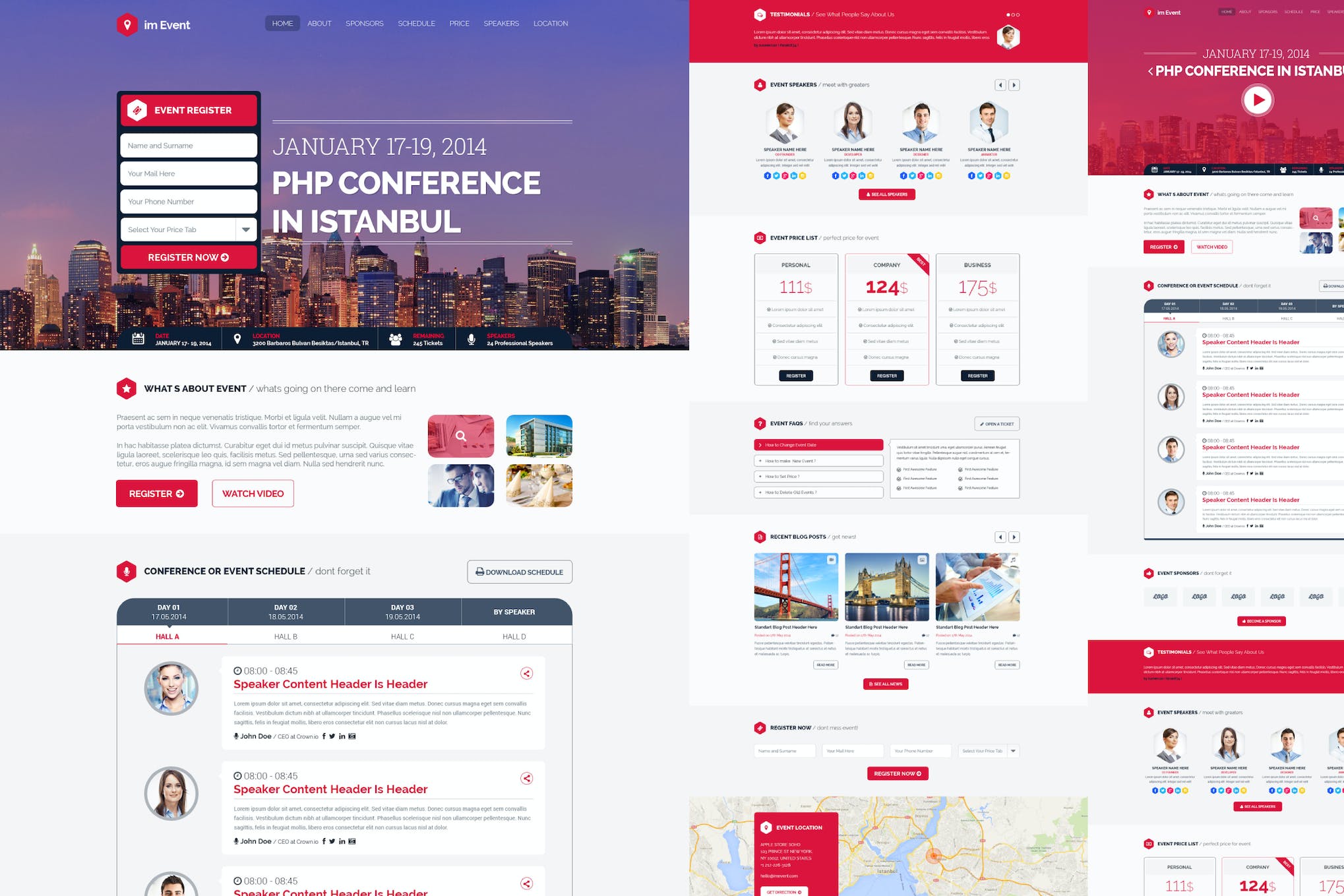 im Event – Event Conference Landing Page