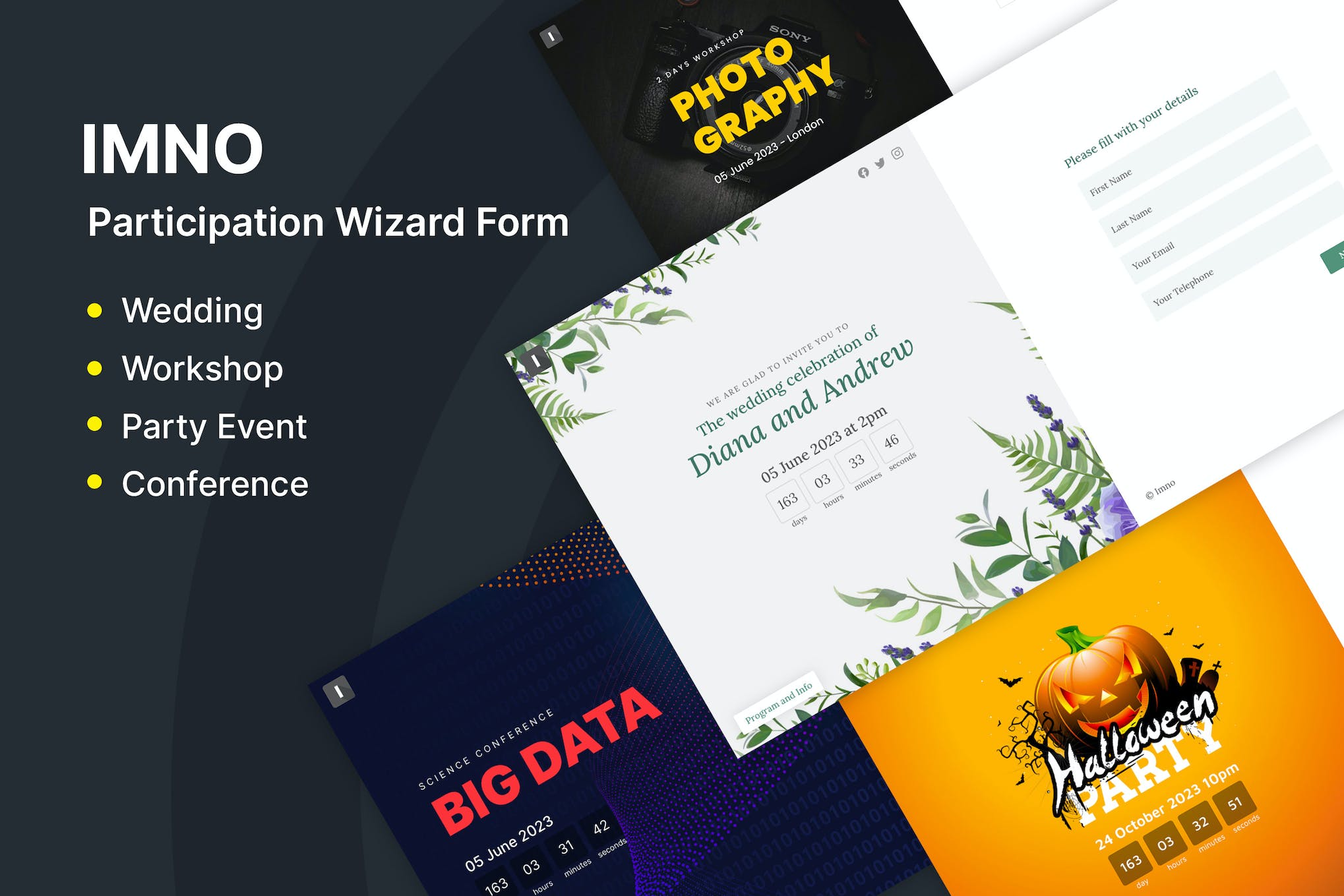 Imno – Multipurpose Registration Form Wizard