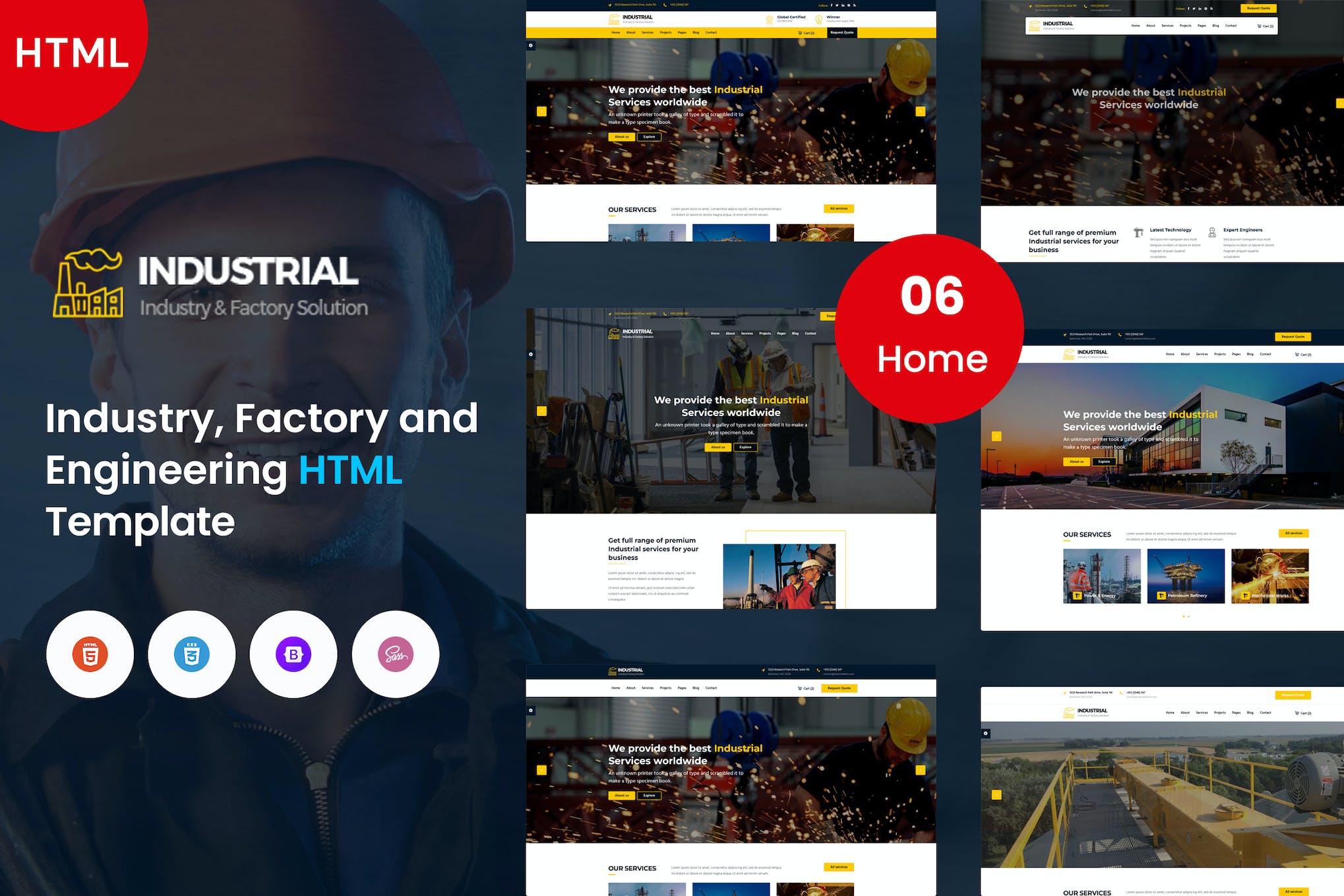 Industry, Factory and Engineering Template