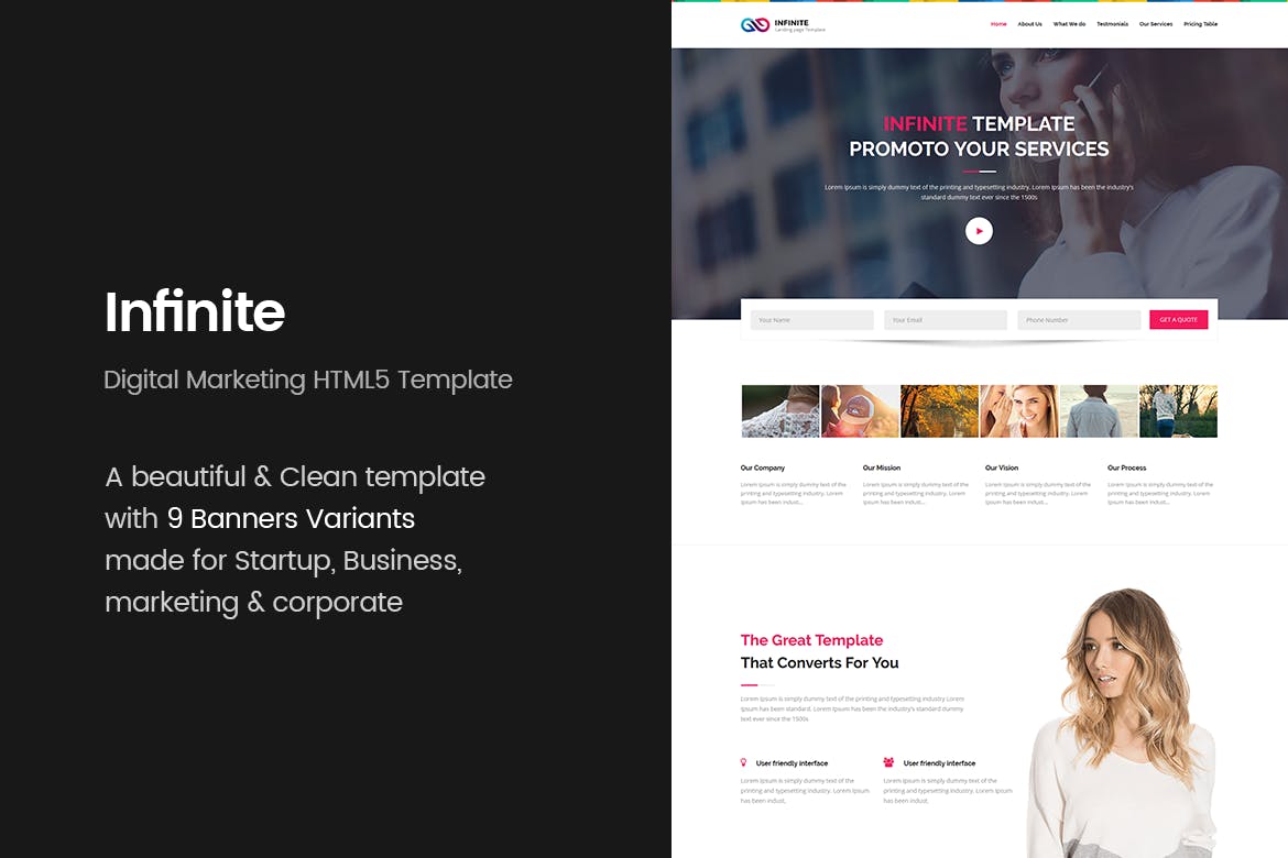 Infinite – Digital Marketing HTML5 Template