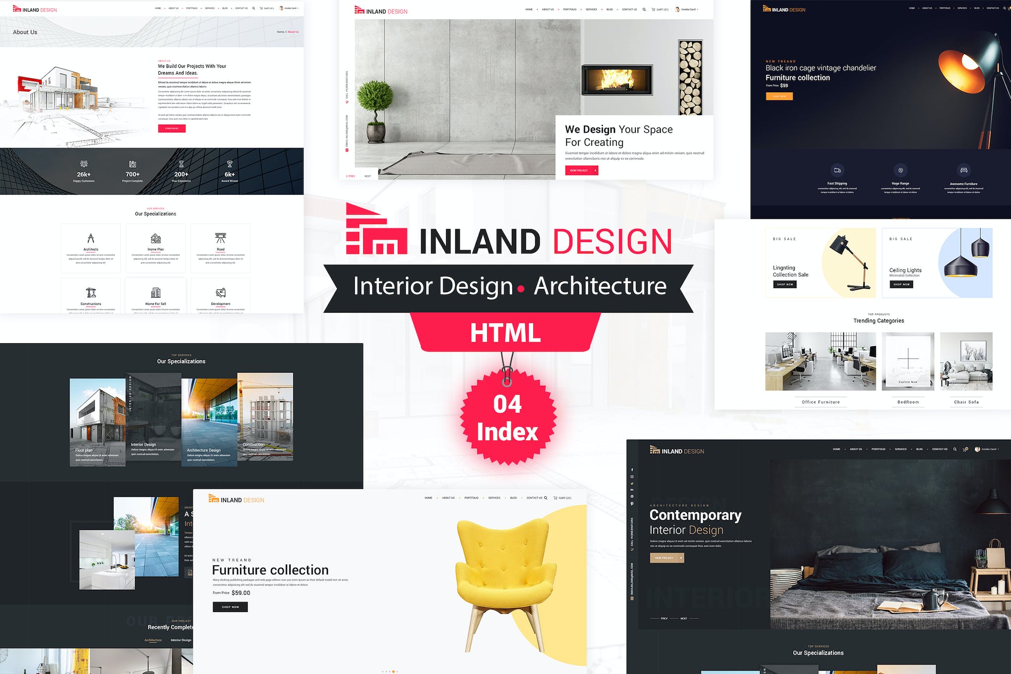 Inland Design – Responsive HTML Template