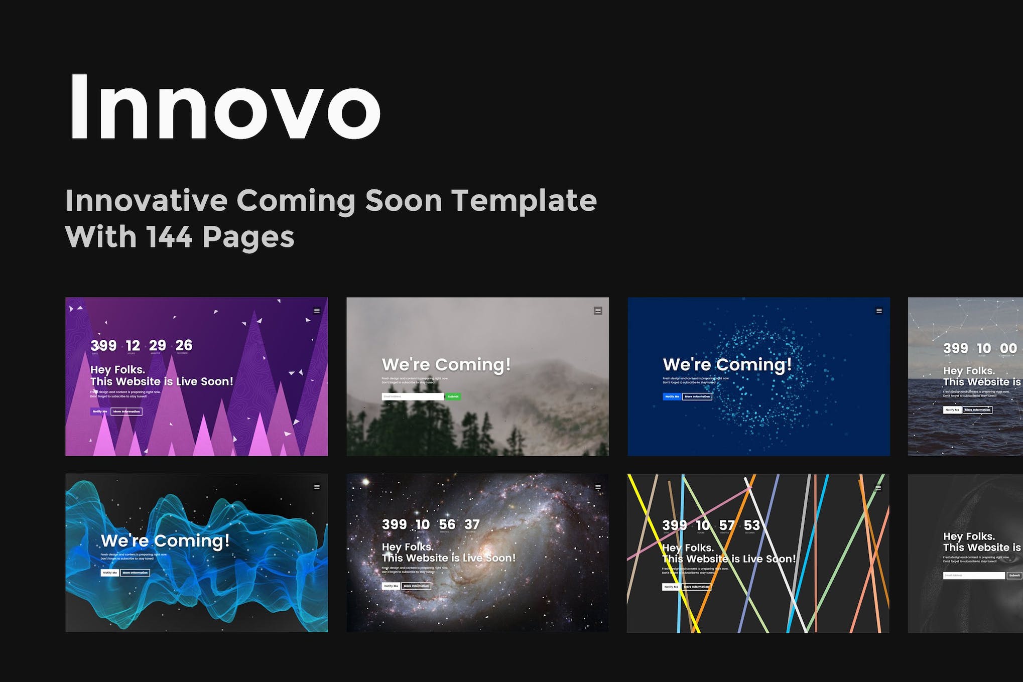 Innovo – Innovative Coming Soon Template