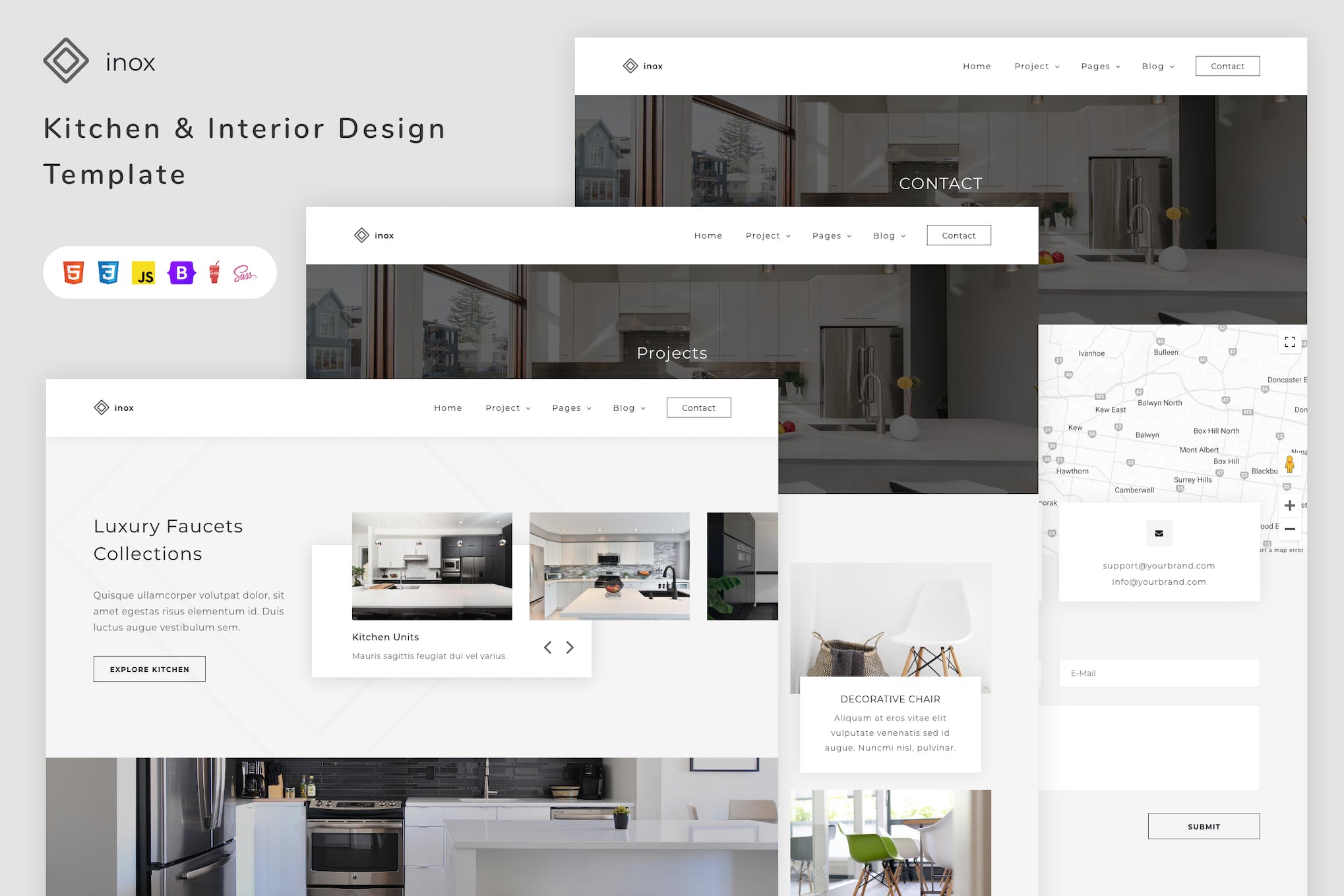 inox – Kitchen & Interior Design Template