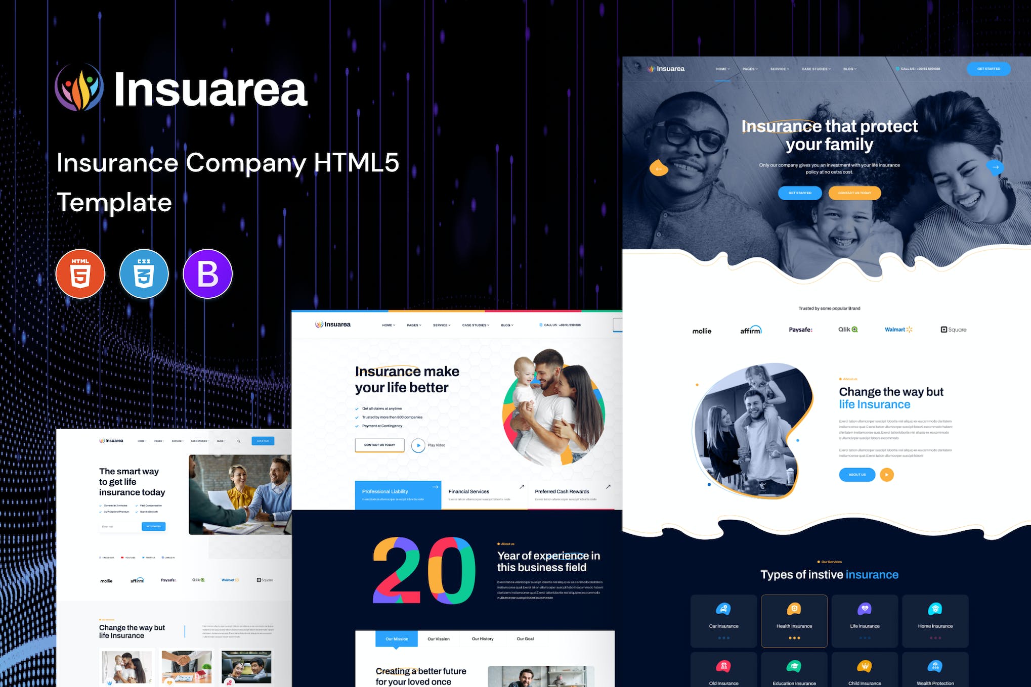 Insuarea – Insurance Company HTML5 Template