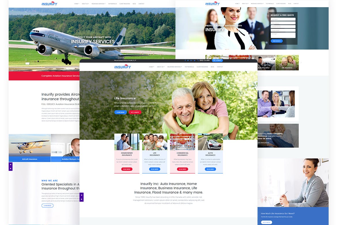 Insurify – Website Template for Insurance Agency