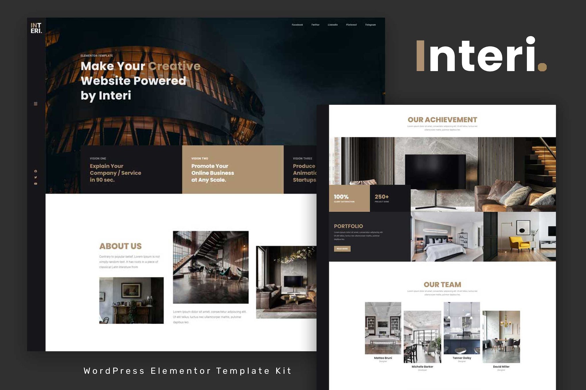 Interi – Creative Elementor Template Kit