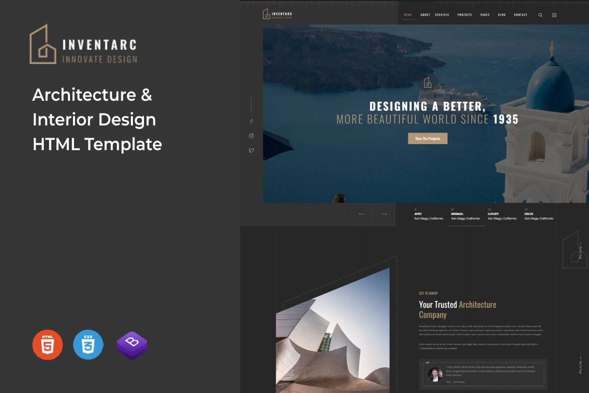 Inventarc – Architecture & Interior HTML Template