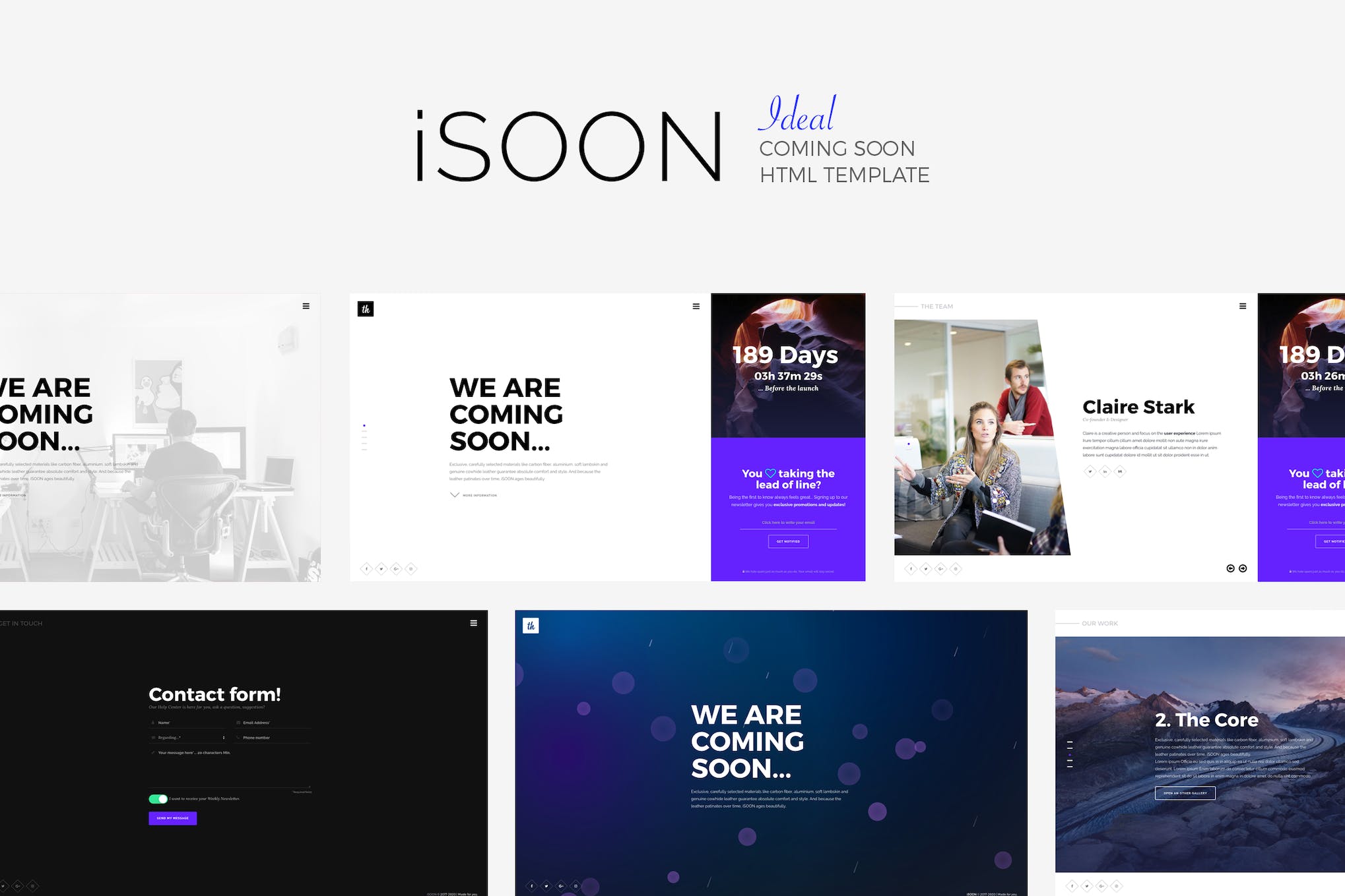 iSOON – Ideal Coming Soon Template