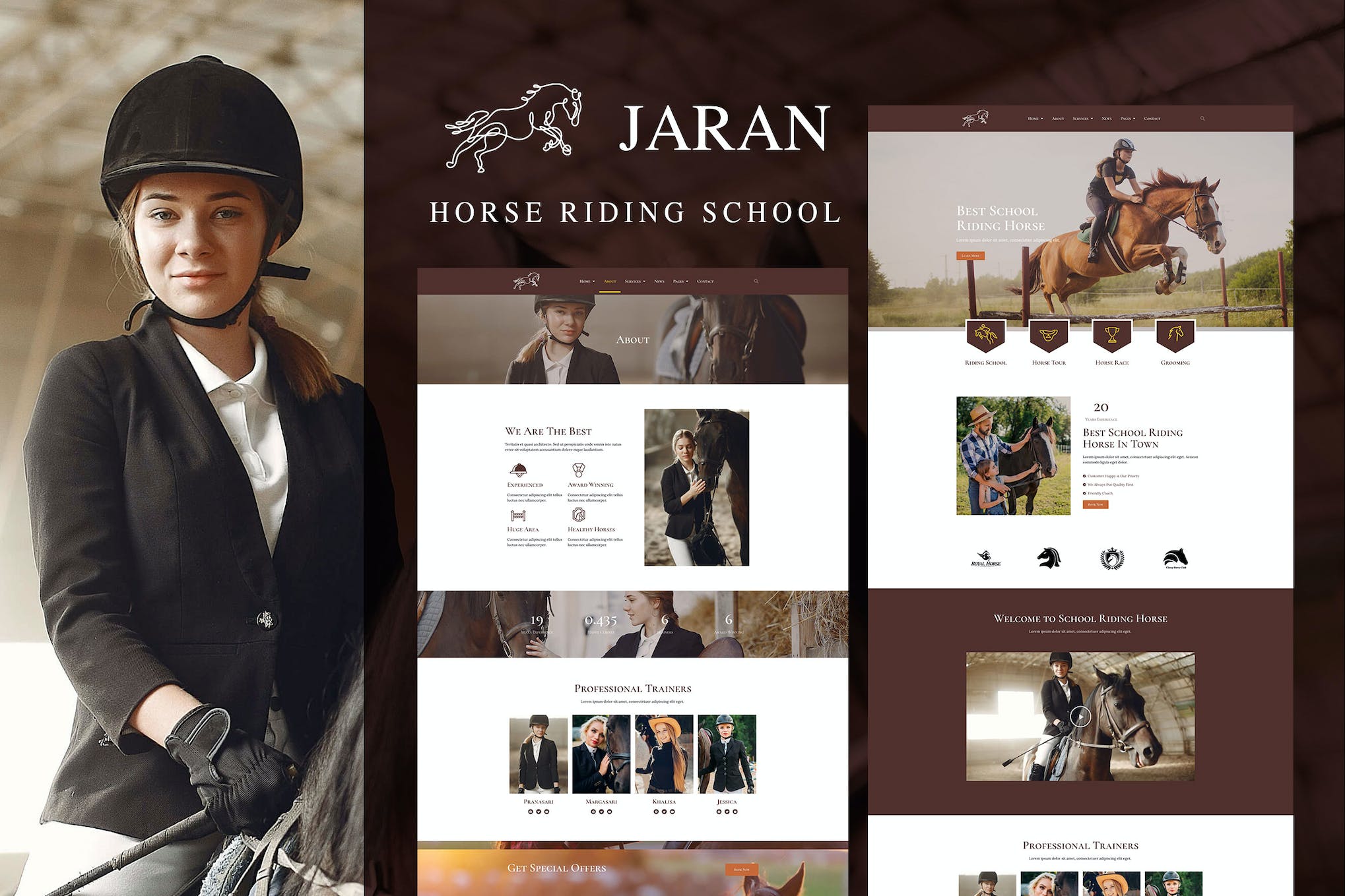 Jaran – Horse Riding School Elementor Template Kit