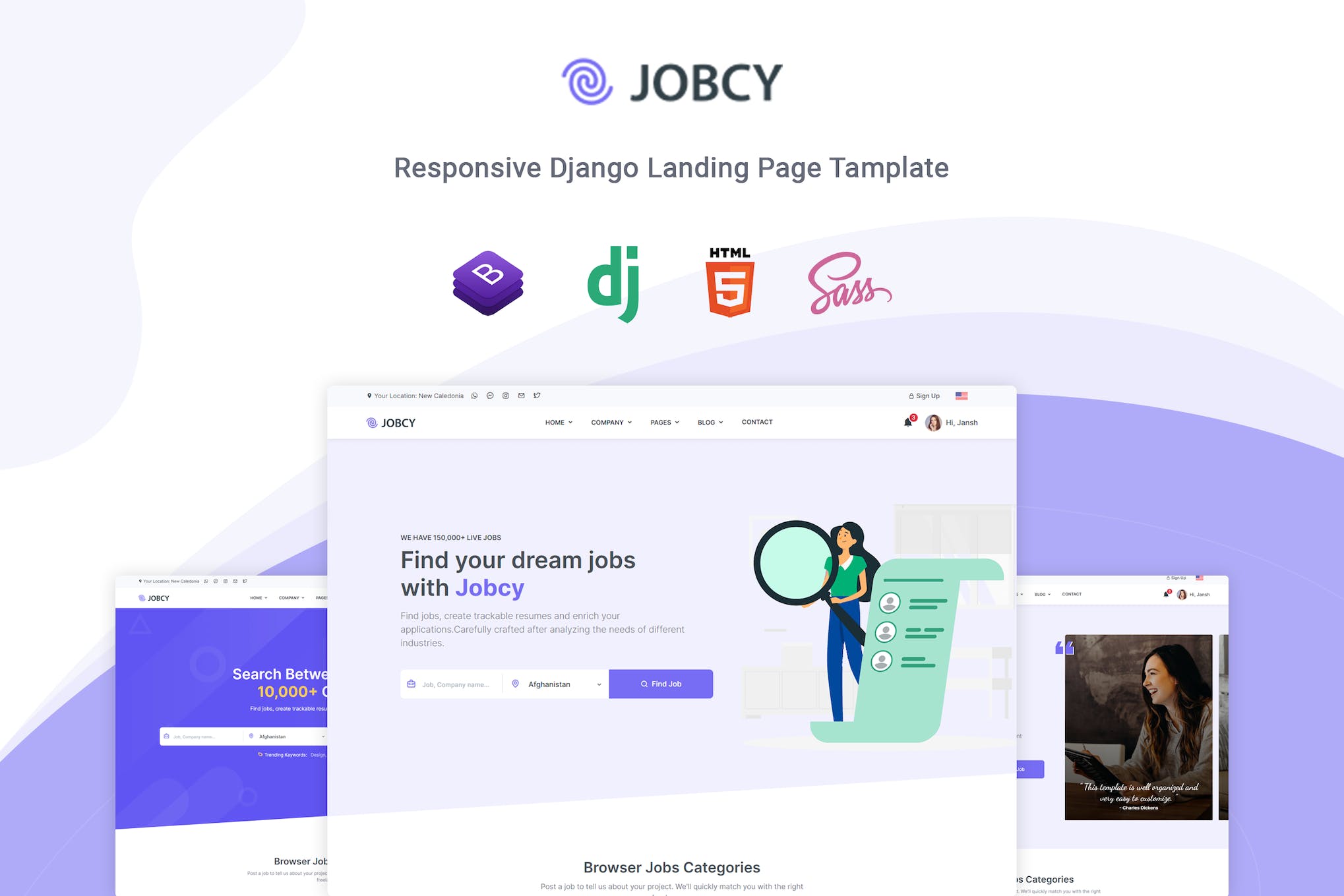 Jobcy – Django Job Board & Listing Template