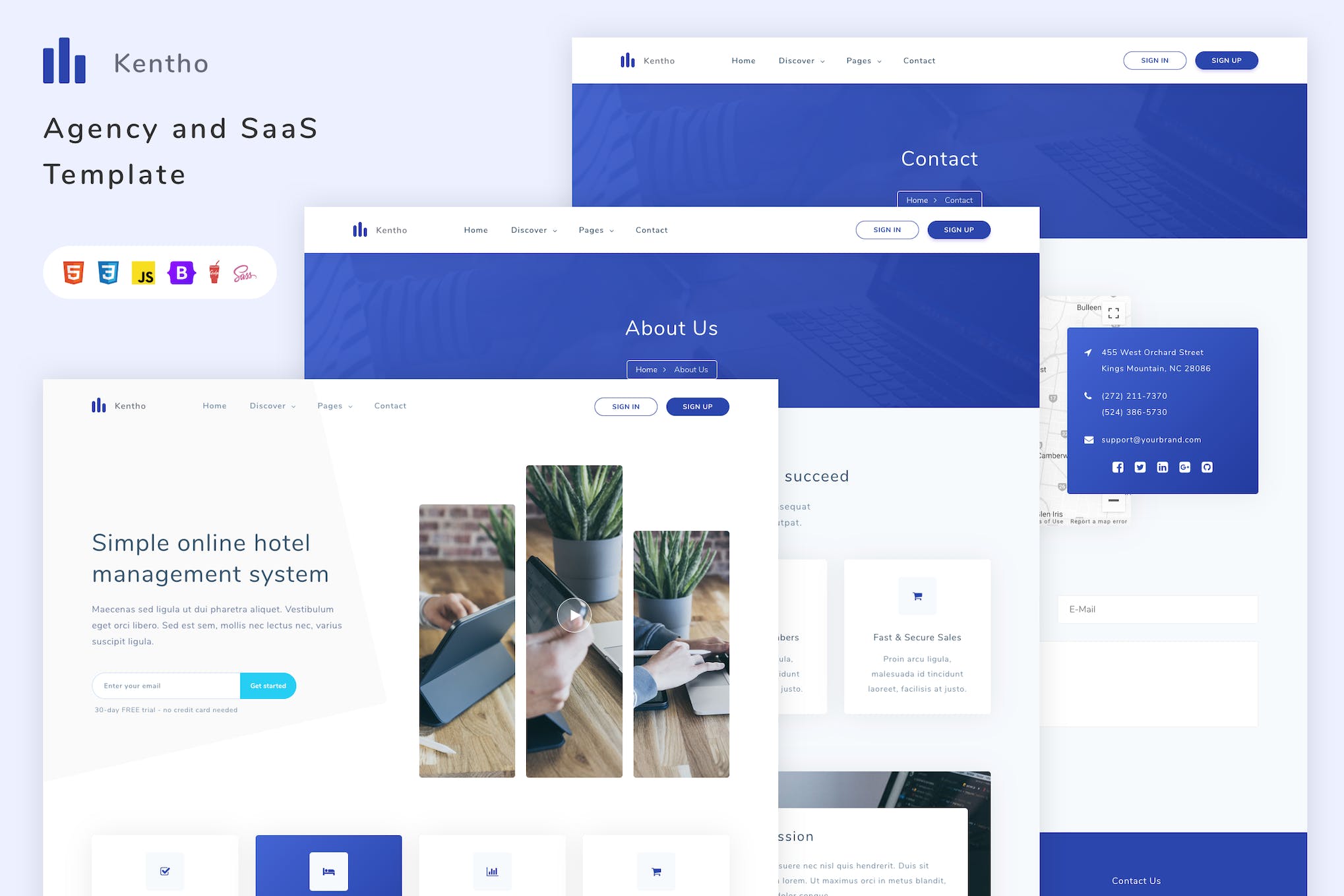 Kentho – Agency and SaaS Template