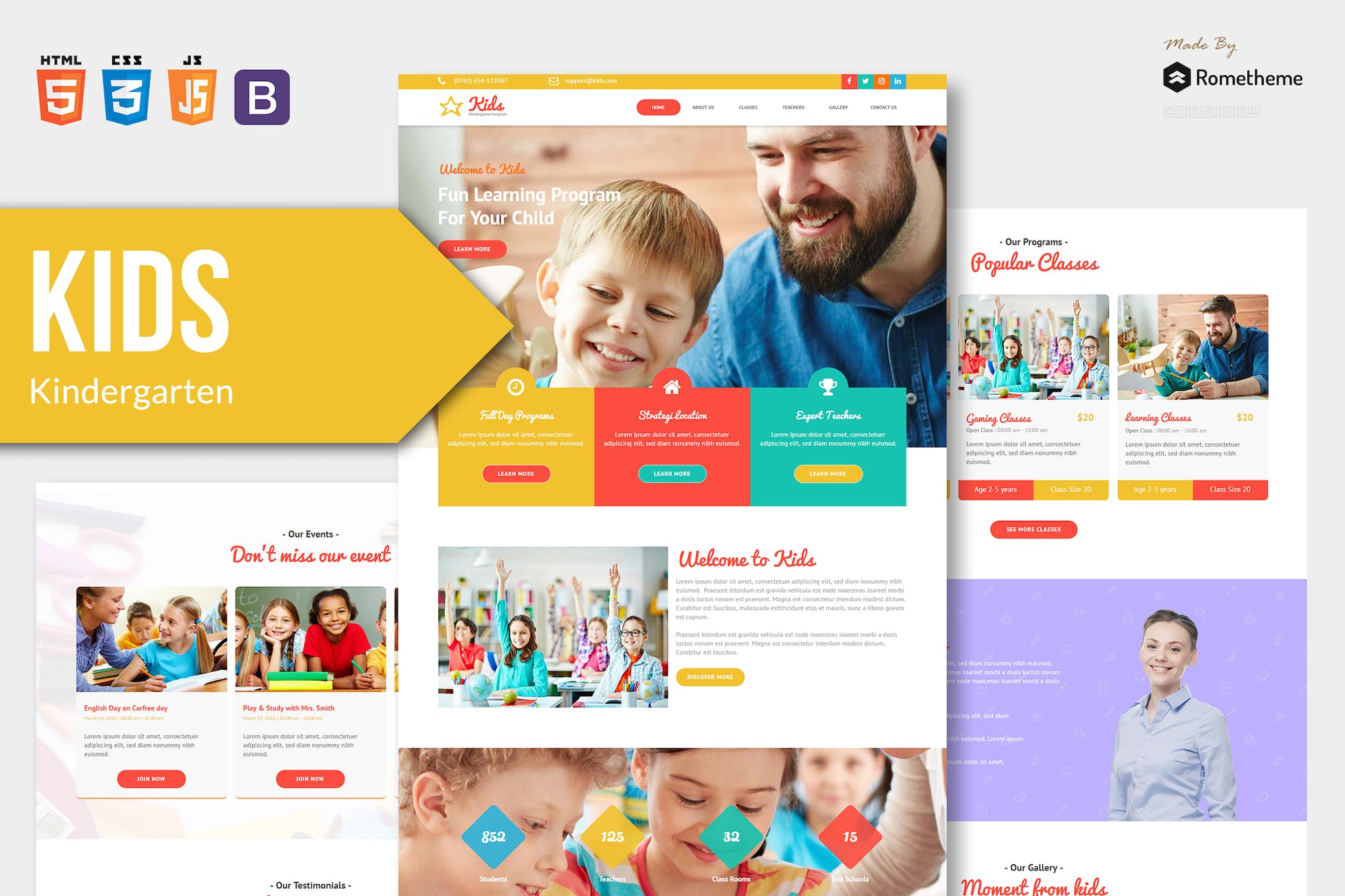 KIDS – Kindergarten and Child HTML Template RS