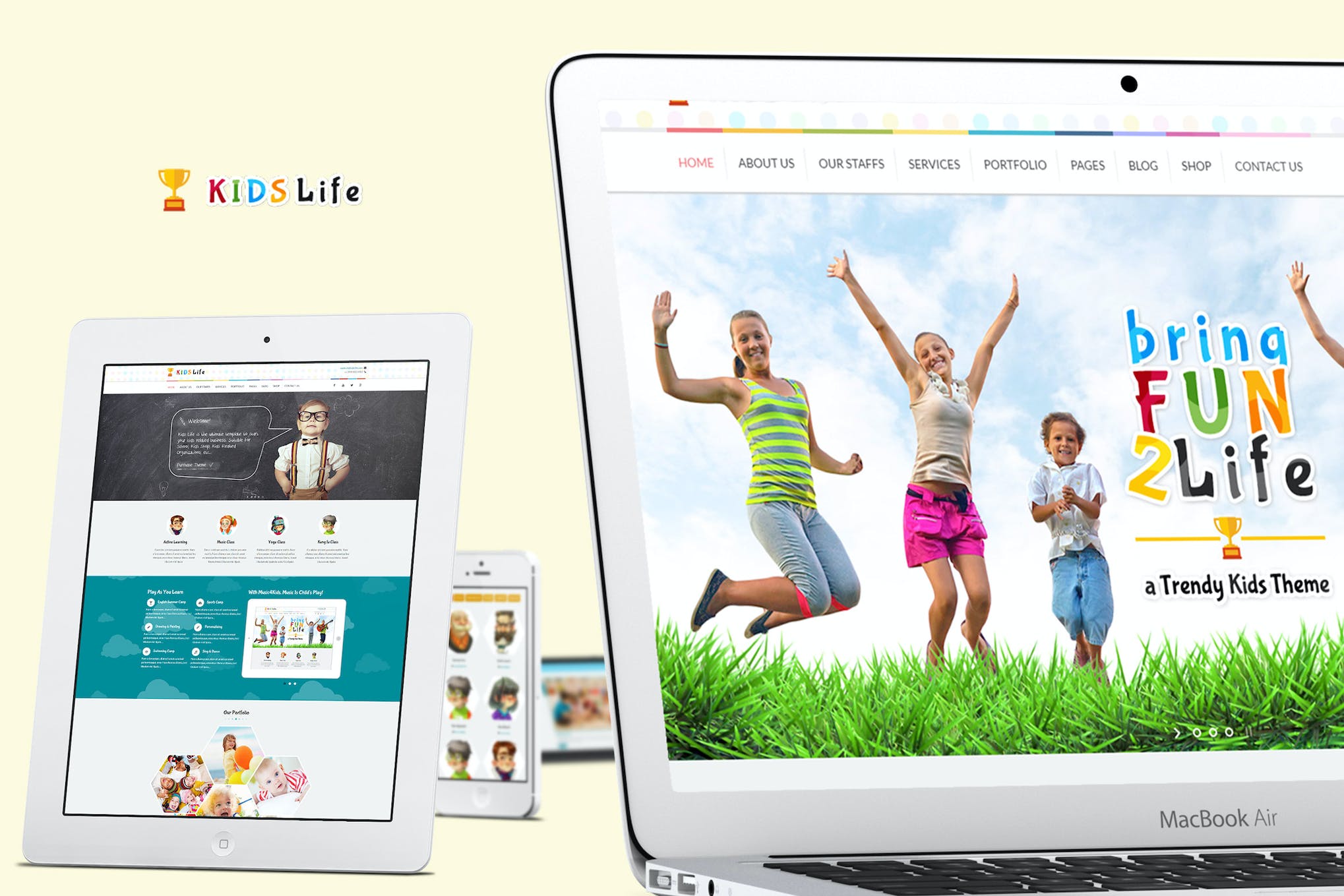 Kids Life – A Trendy Kids HTML Template