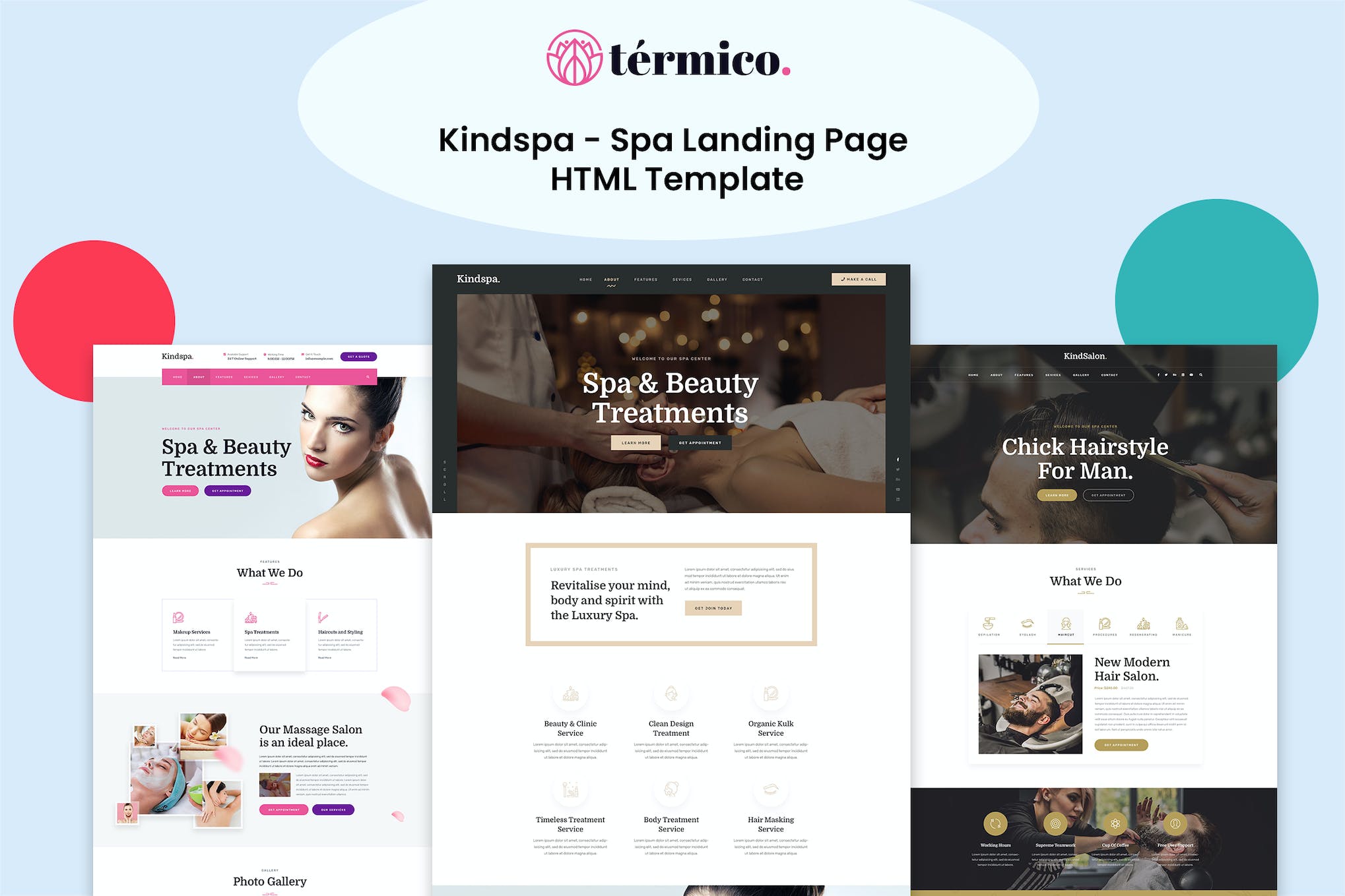 Kindspa – Spa and Beauty Salon HTML5 Template