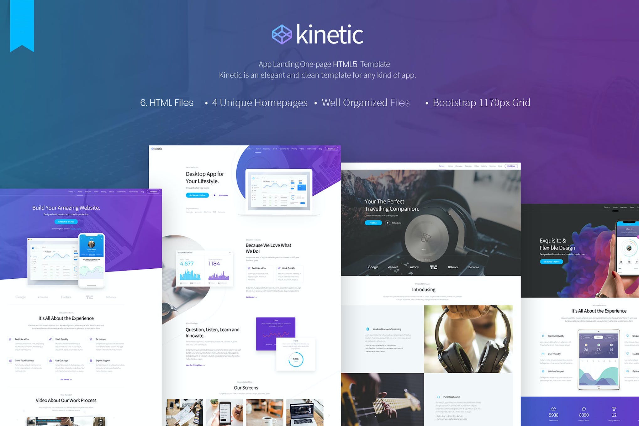 Kinetic – App Landing Page