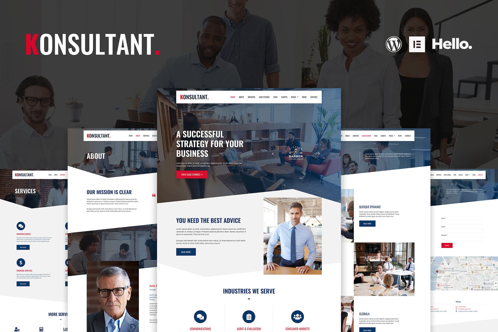 Konsultant – Consultancy Firm Elementor Template Kit