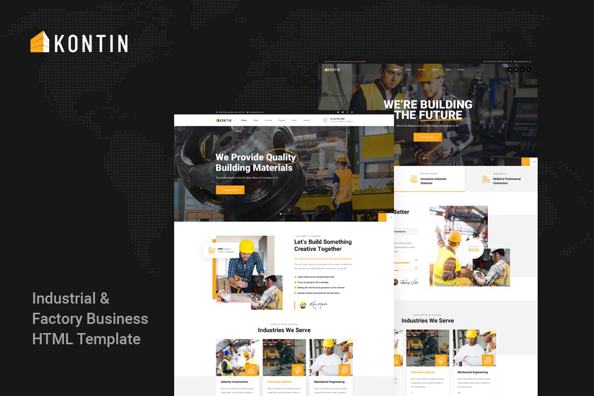 Kontin – Industrial & Factory Business HTML