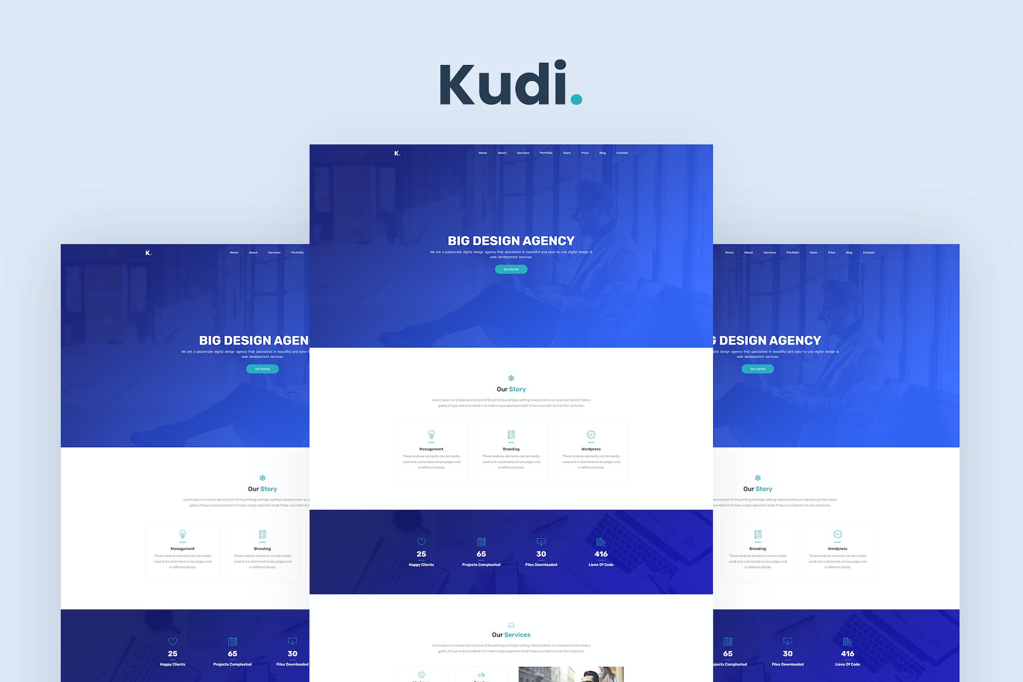 Kudi – One Page Parallax