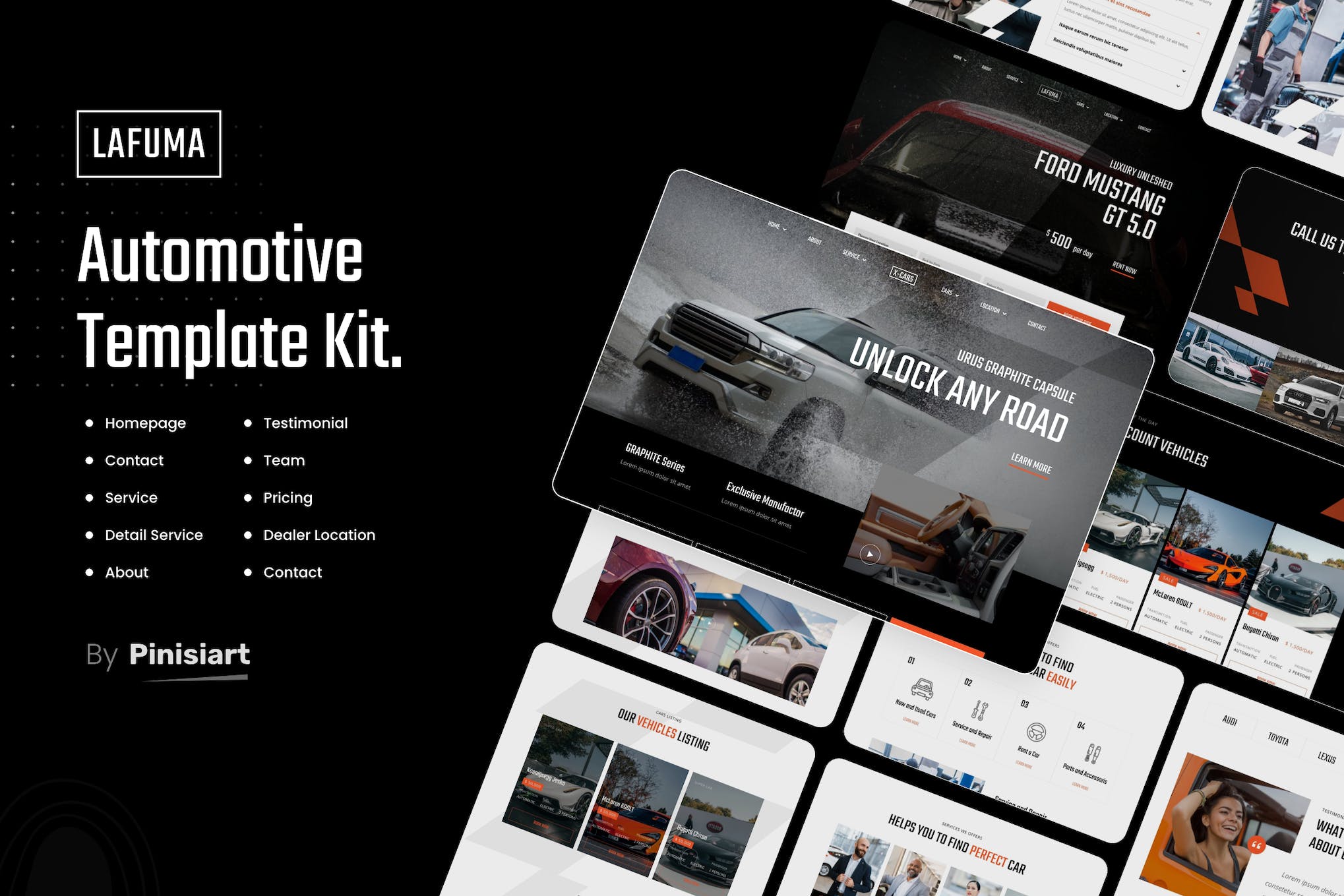 Lafuma – Car Rental & Auto Dealer Elementor Template Kit