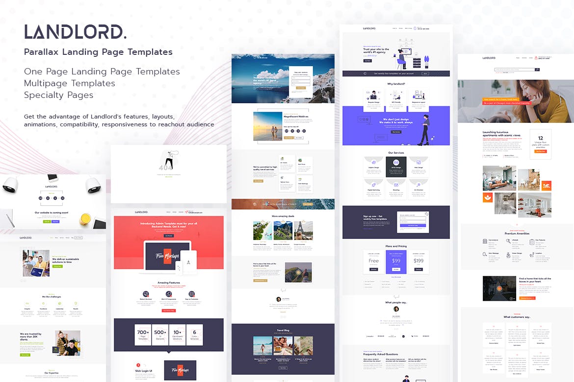 Landlord – Landing Page Templates