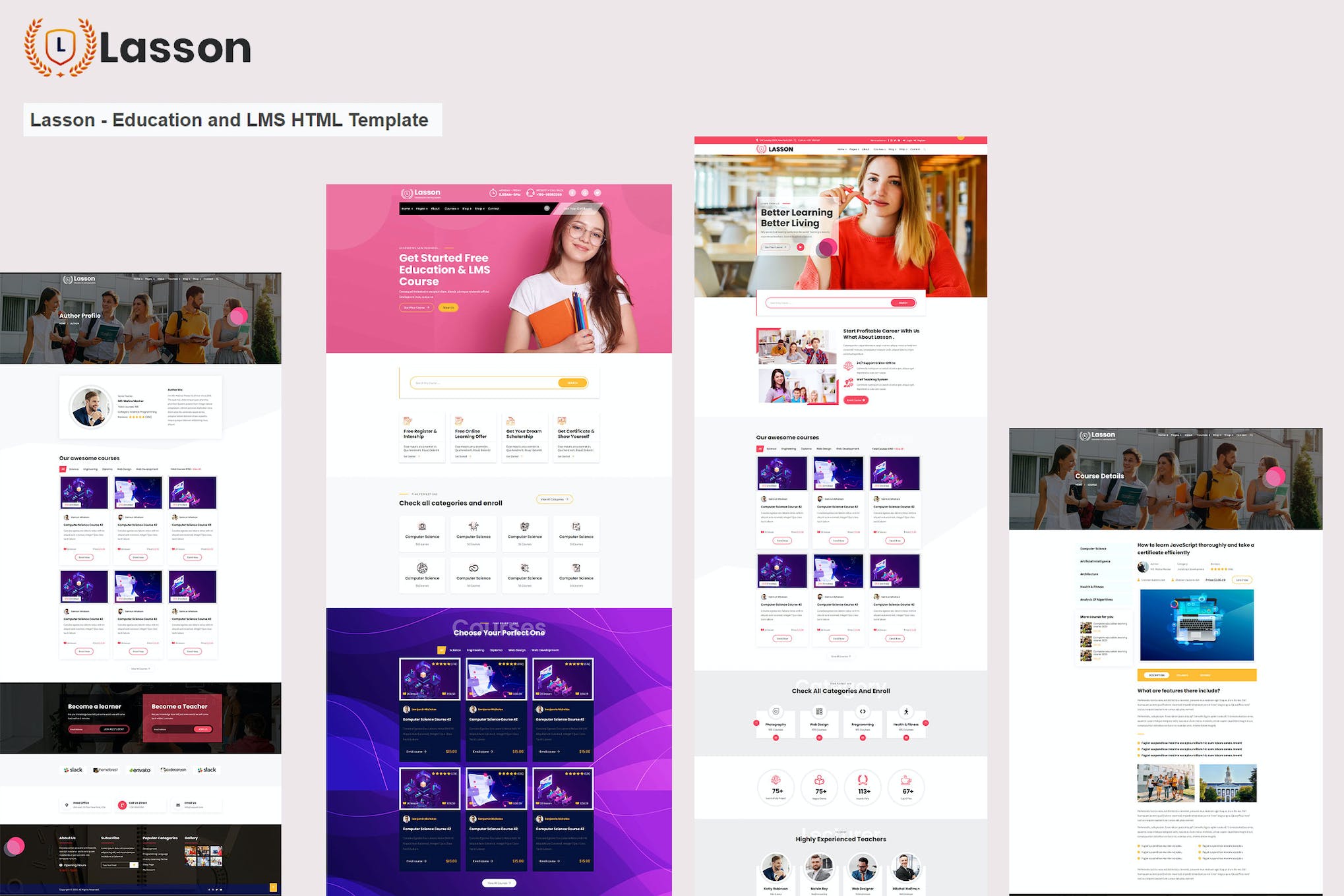 Lasson – Education and LMS HTML Template