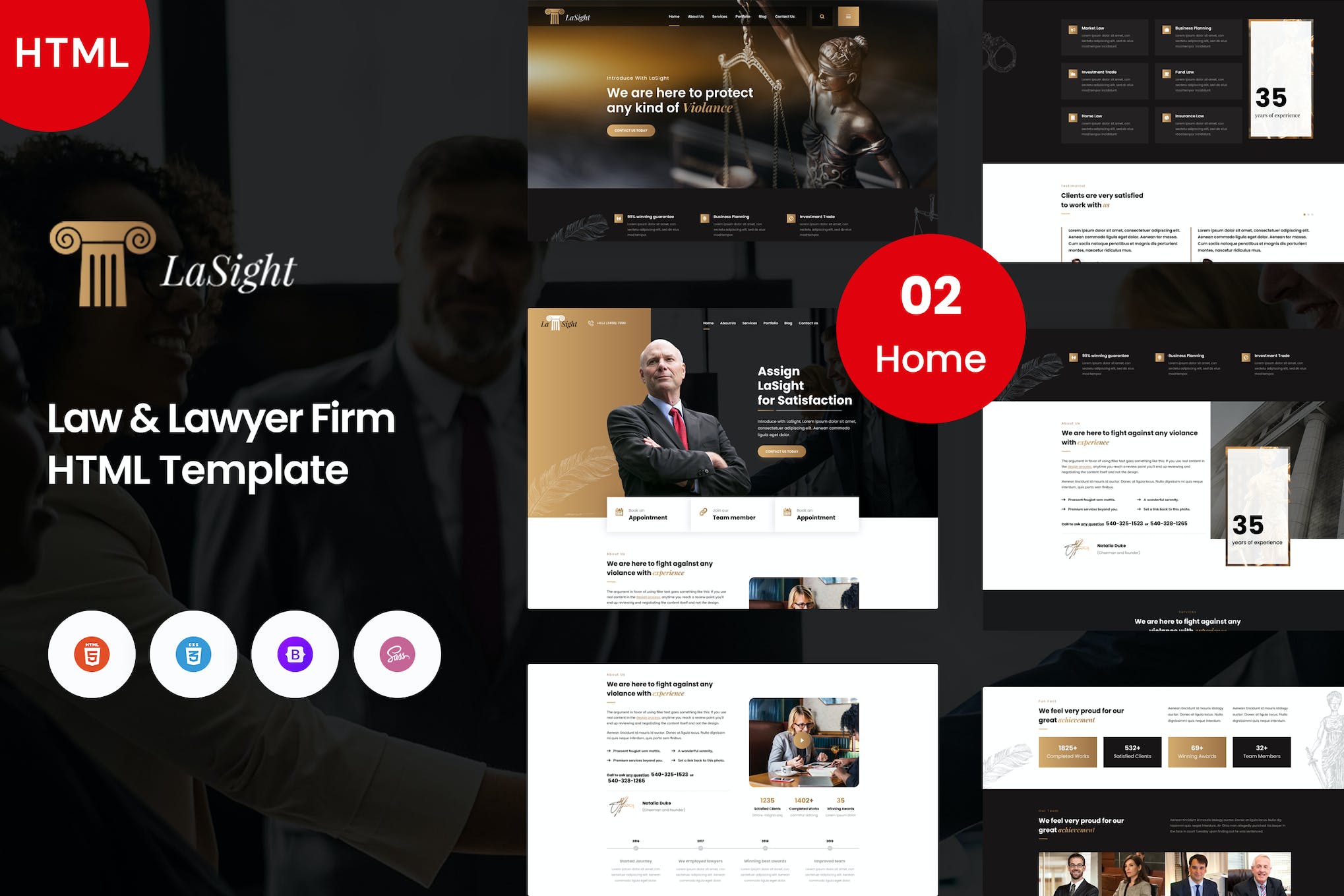 Lawsight – Law & Lawyer Template