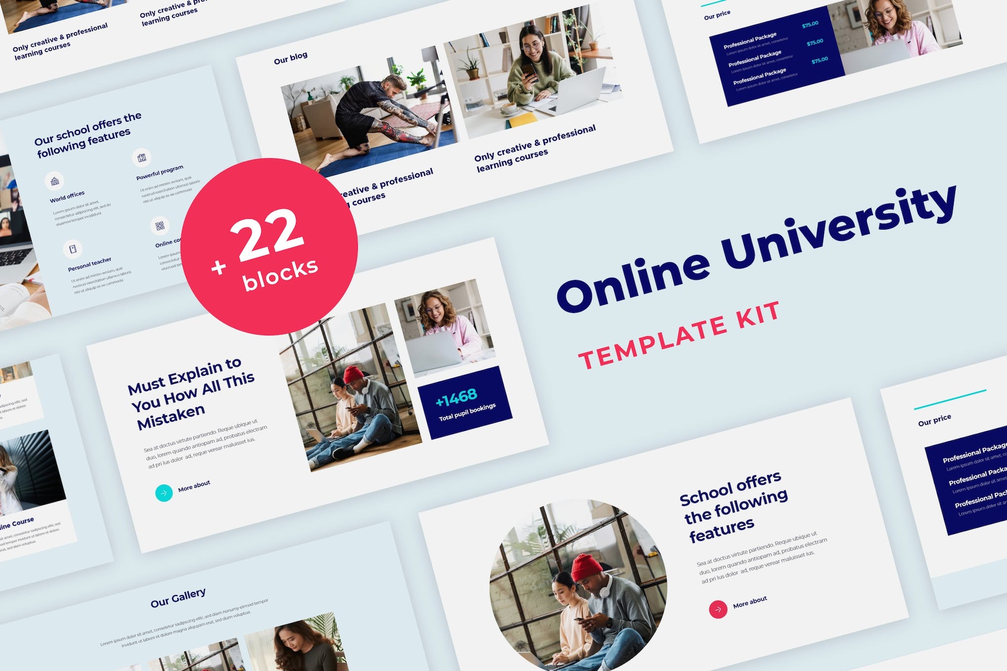 Learnex – Distance Education & Learning Courses Elementor Template Kit