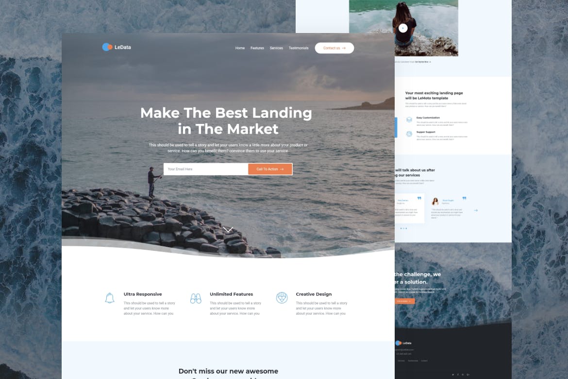 LeData – Responsive Business HTML5 Landing Page