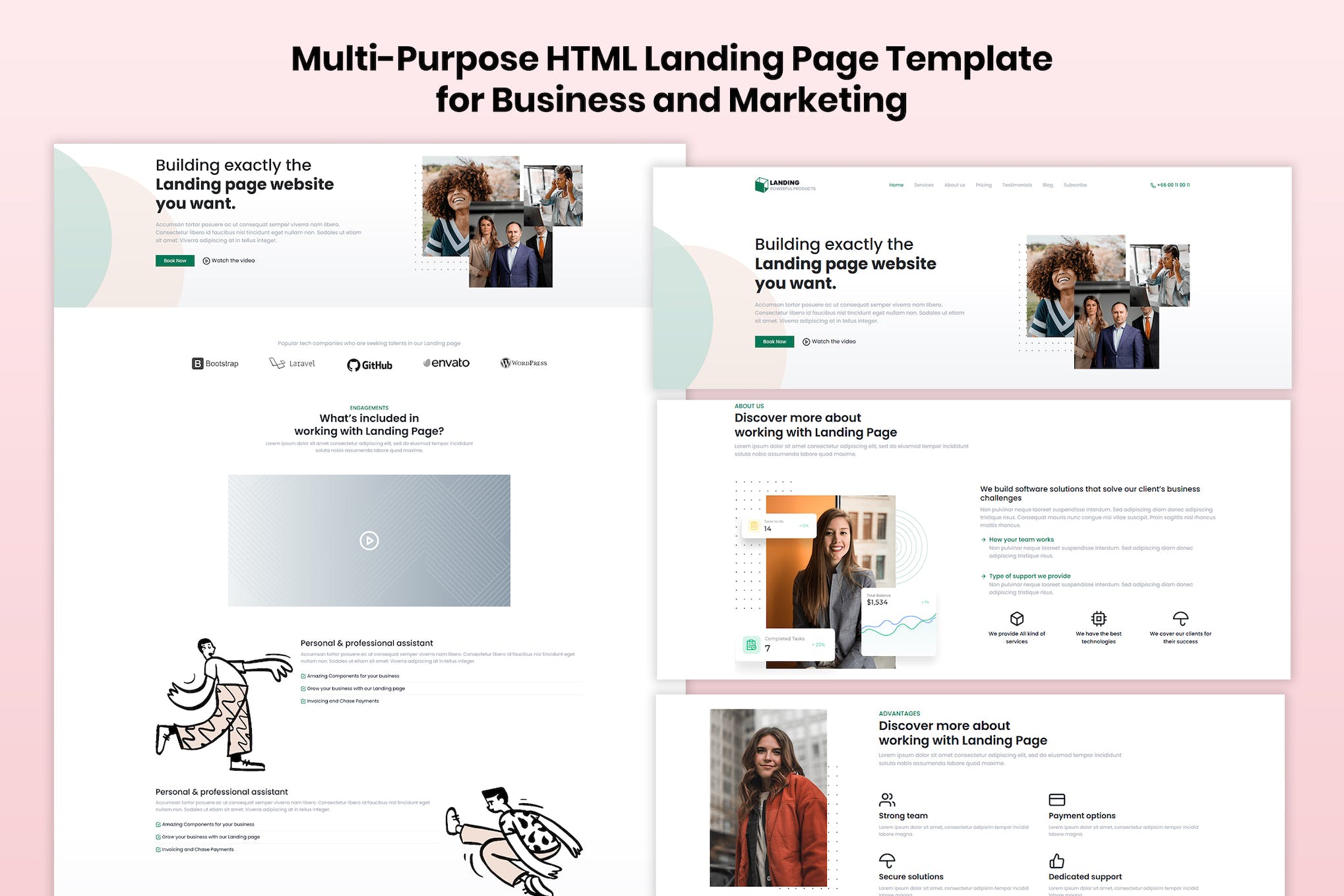 Legaland – Multi-Purpose HTML Landing Page