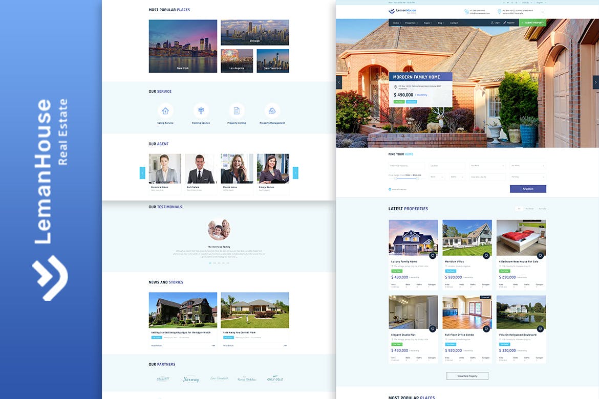 Lemanhouse – Real Estate HTML Template