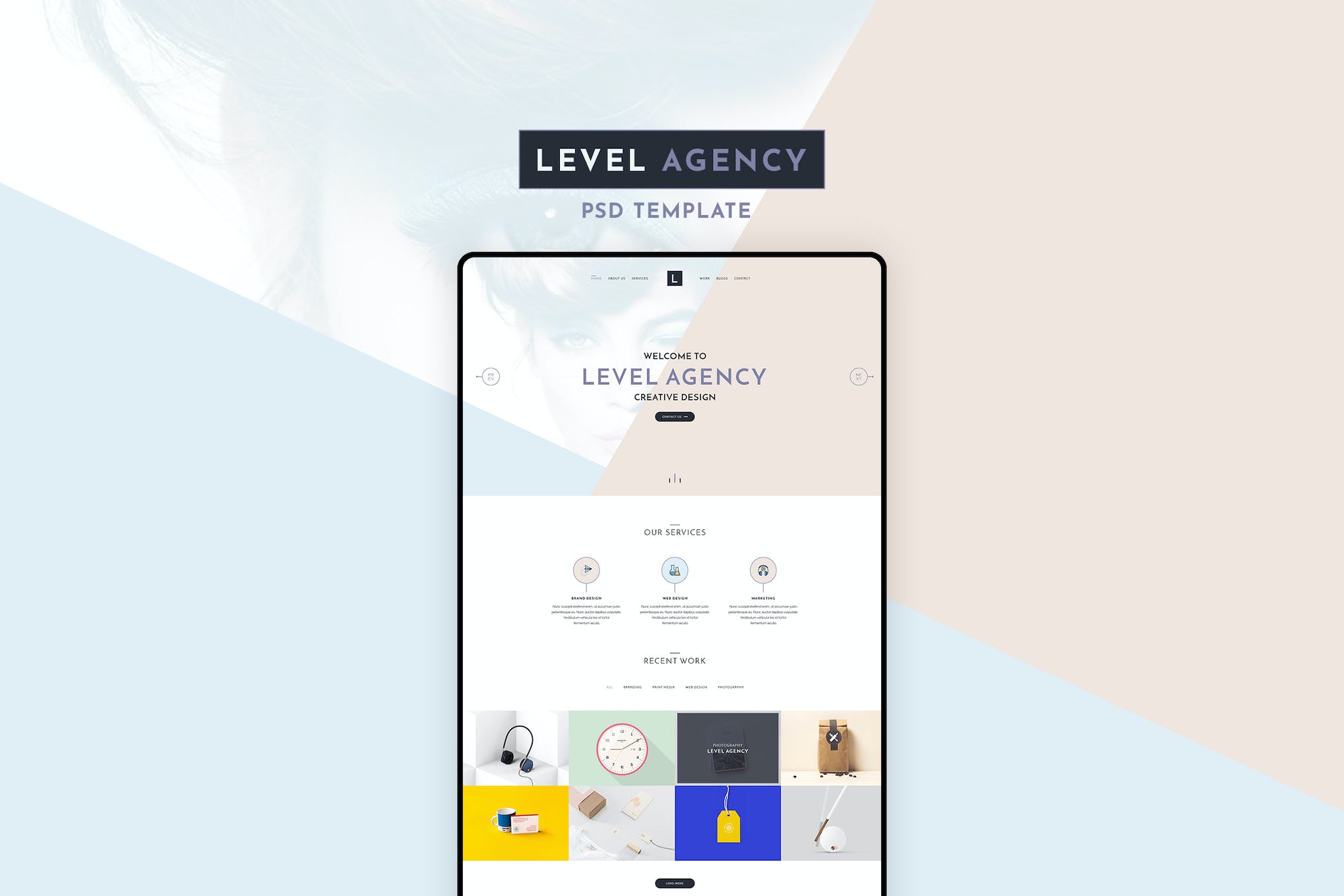 Level Agency – CREATIVE PSD TEMPLATE