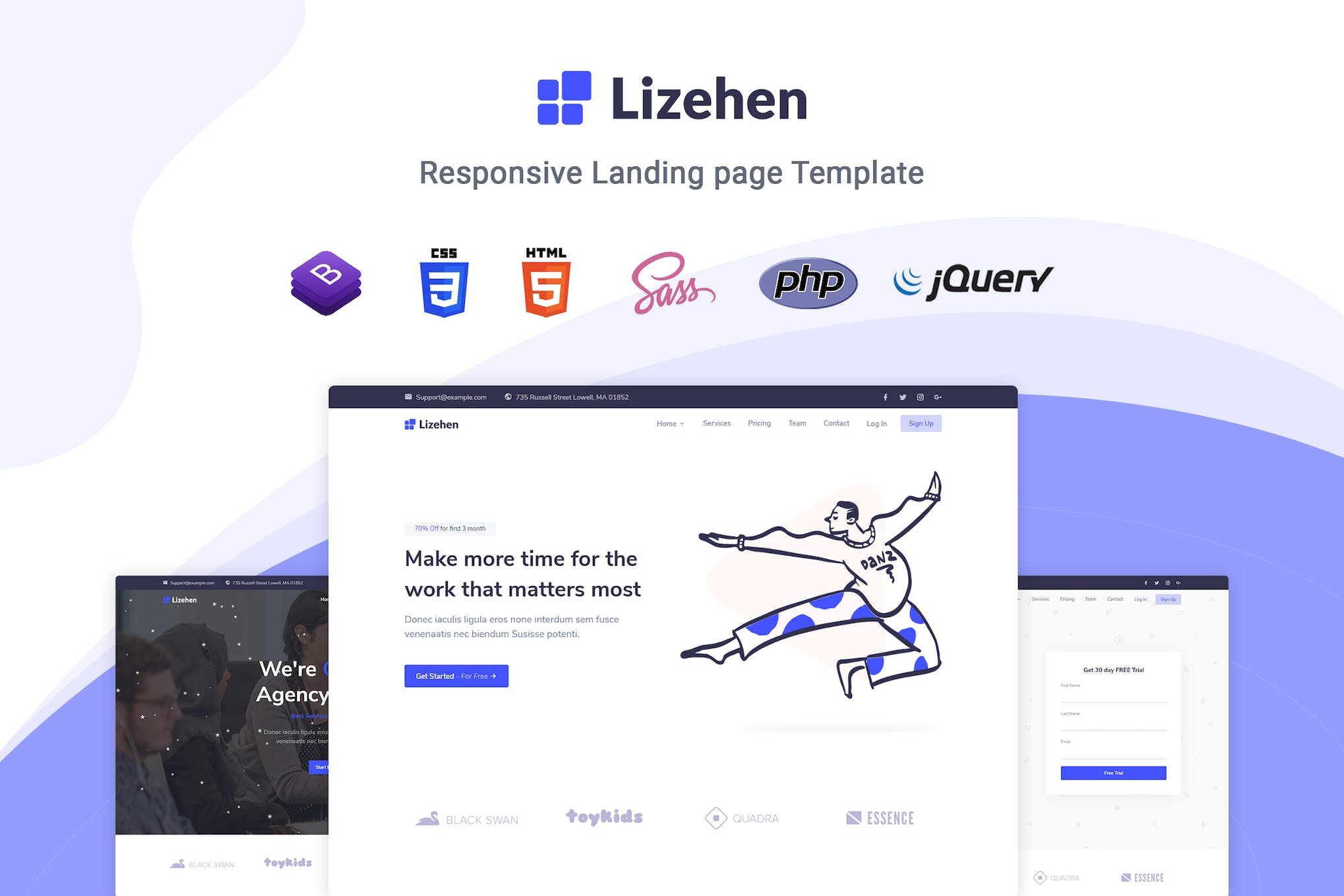 Lizehen – Landing Page Template