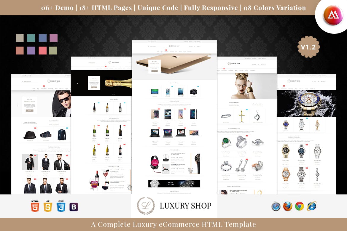 Luxury Shop eCommerce HTML Template