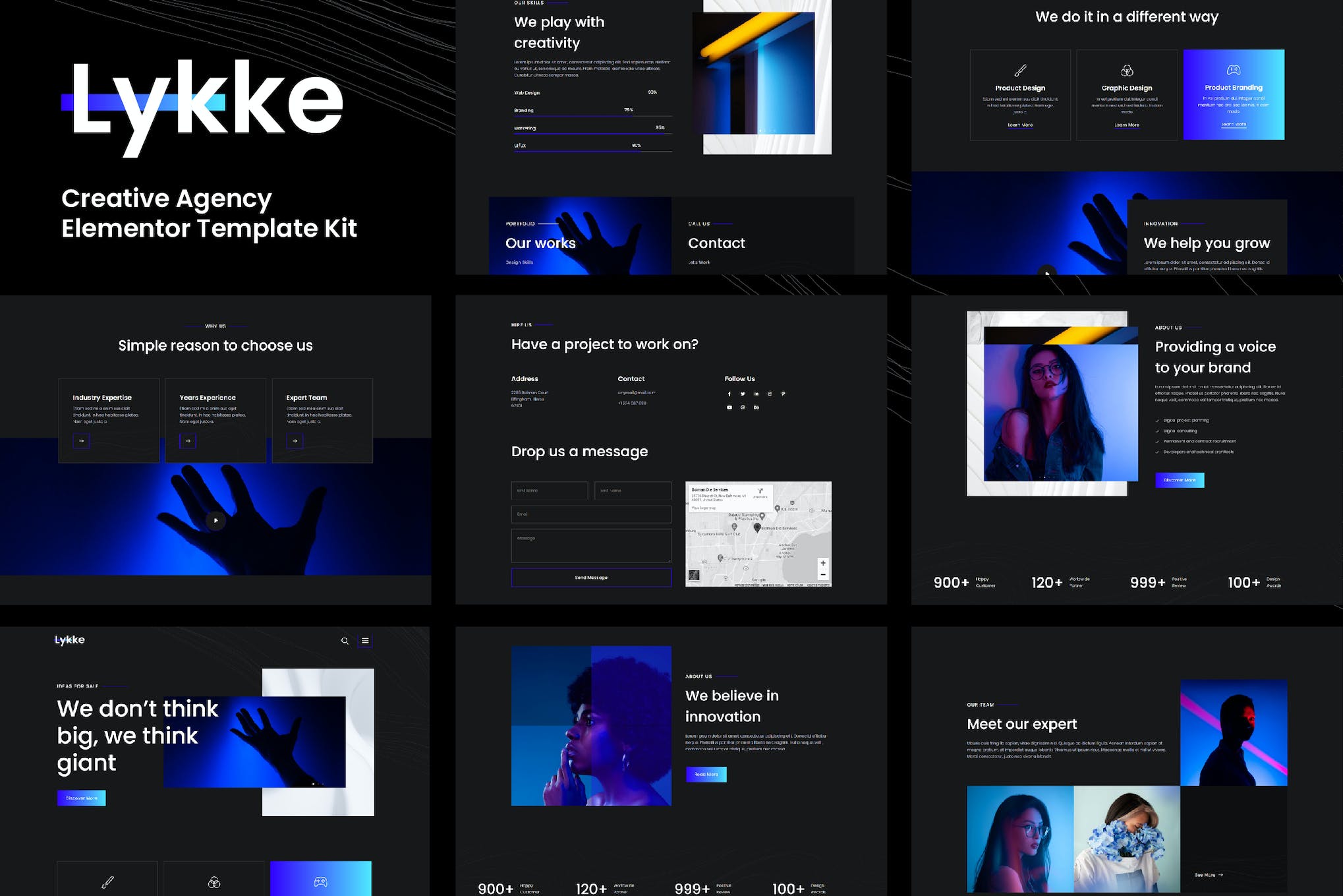 Lykke – Creative Agency Elementor Template Kit