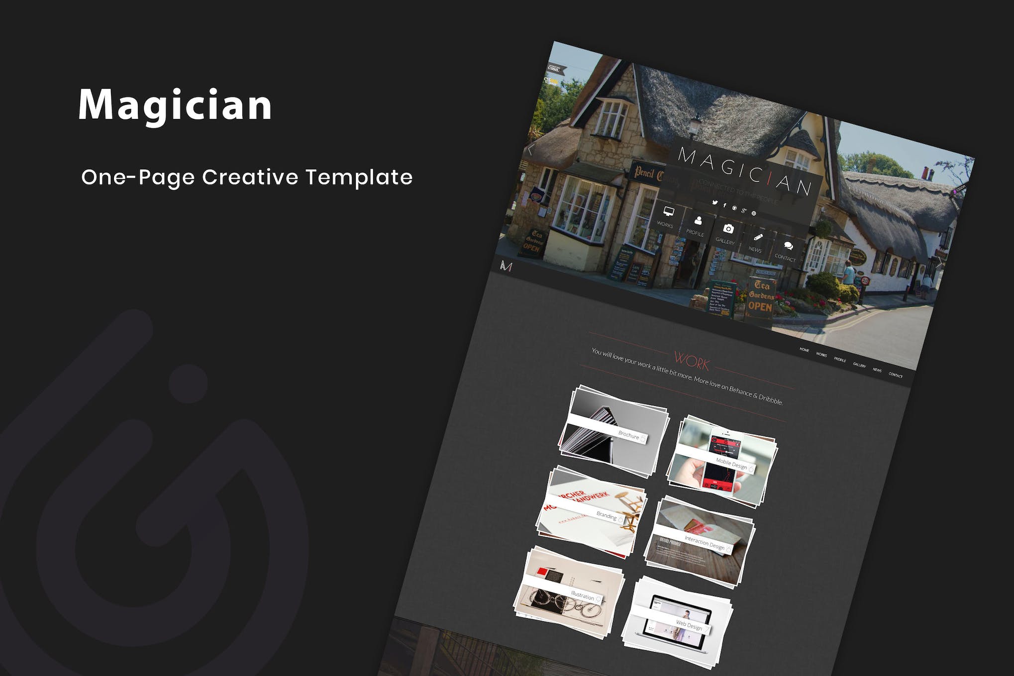 Magician – Responsive Parallax Template