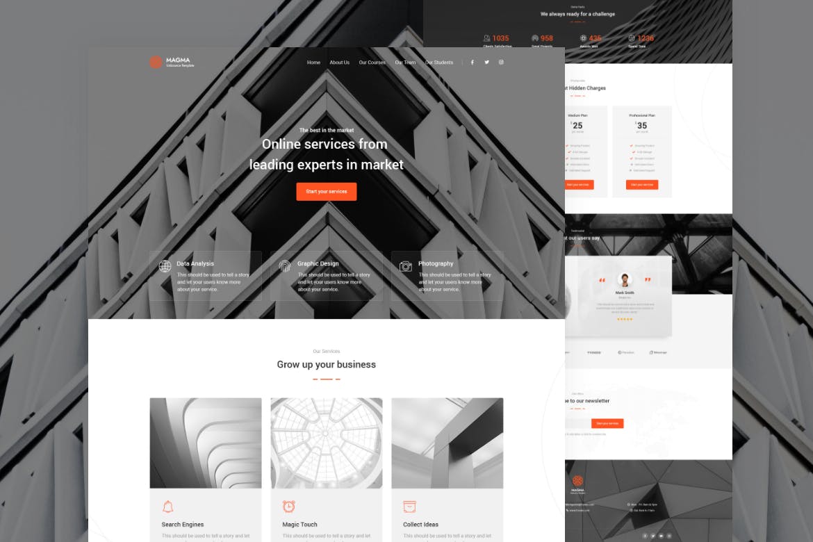 Magma – Business Landing Page Template