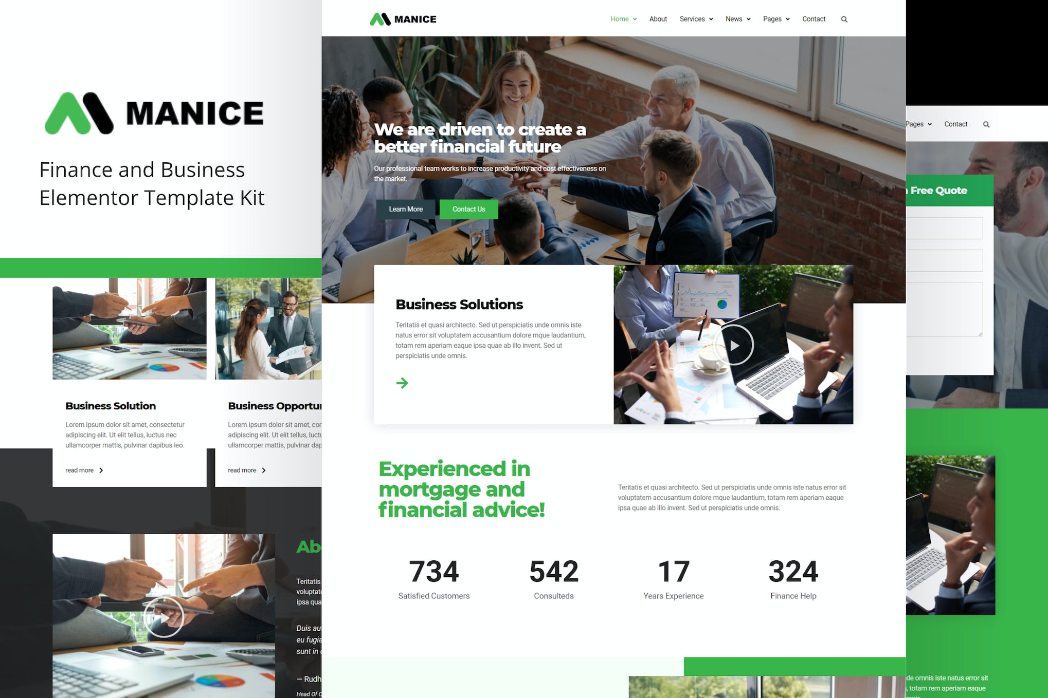 Manice – Business Elementor Template Kit