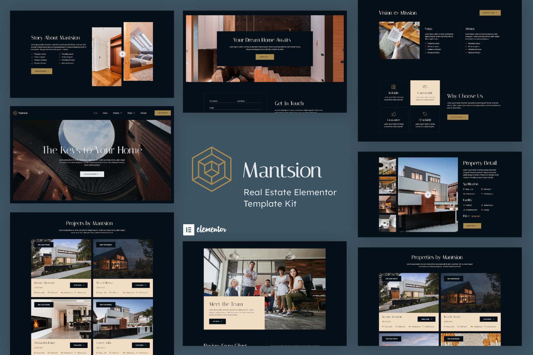 Mantsion – Real Estate Elementor Template Kit