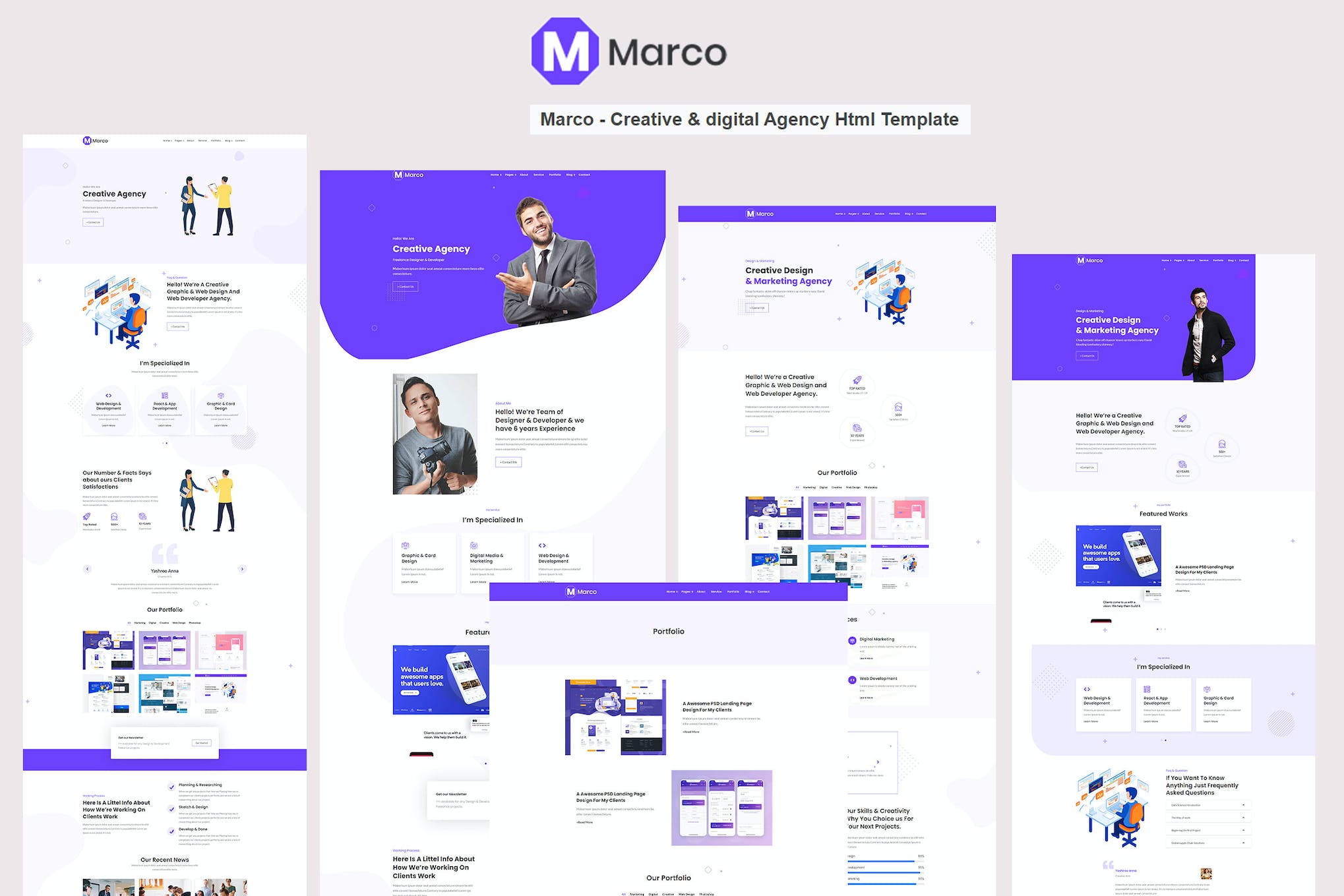 Marco – Creative & digital Agency Html Template