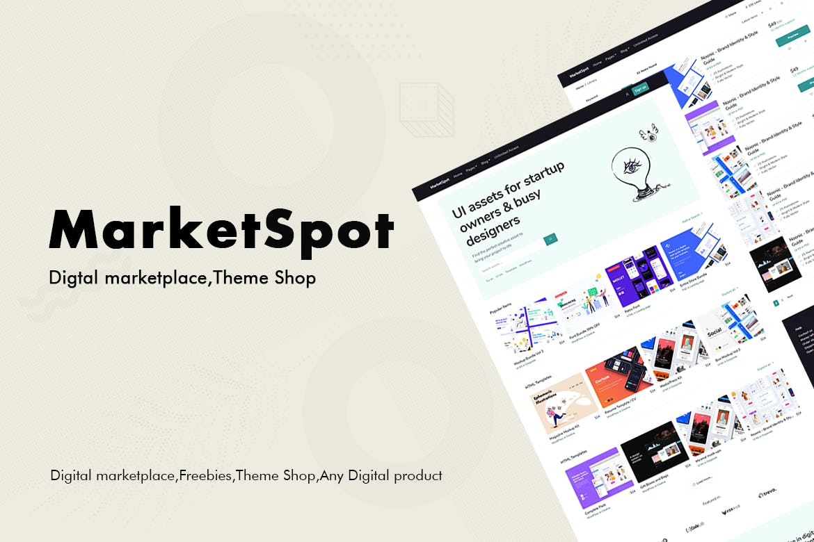 Marketspot – Digital Marketplace Template for Crea